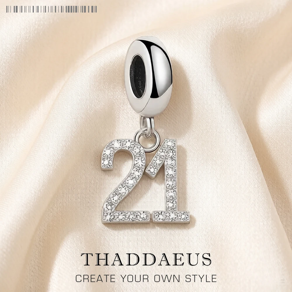 Dangle Charm Pendant Lucky Number 21 Women Men 925 Sterling Silver Classic Jewelry Birthday Gift
Dangle Charm Pendant Lucky Number 21 Women Men 925 Sterling Silver Classic Jewelry Birthday Gift