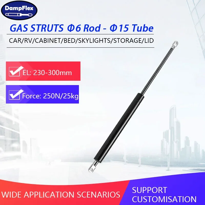 1PC 250N 230-300mm Universal Gas Struts Storage Bed Cover Tool Boxes Lift Support Cupboard Kitchen Hinges Spring Shock Absorber
1PC 250N 230-300mm Universal Gas Struts Storage Bed Cover Tool Boxes Lift Support Cupboard Kitchen Hinges Spring Shock Absorber
