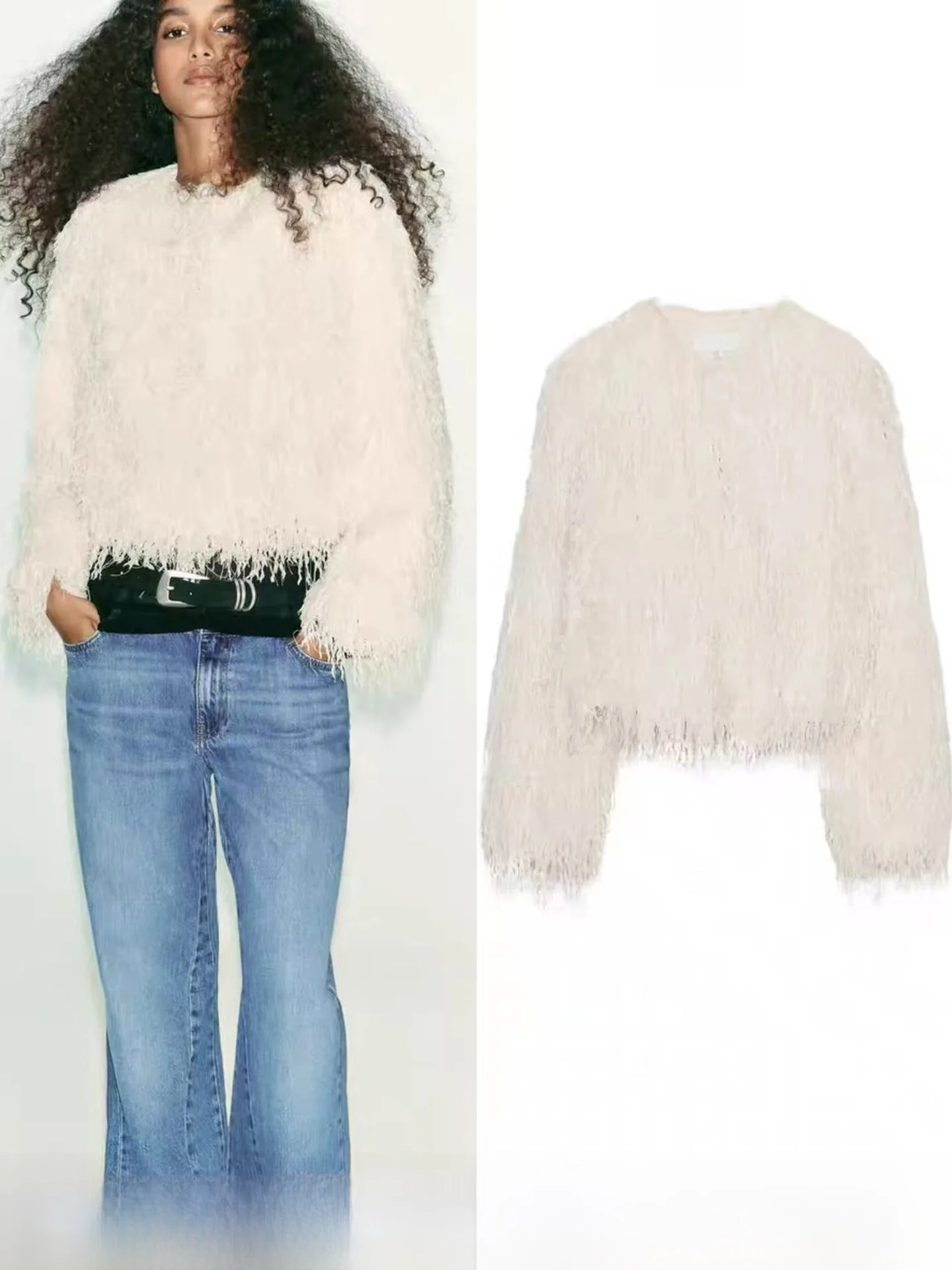 Fall New Style Women's round Neck Button down Feather Trimmed Long Sleeve Jacket Casual Loose Fit Polyester Fiber Coat
Fall New Style Women's round Neck Button down Feather Trimmed Long Sleeve Jacket Casual Loose Fit Polyester Fiber Coat