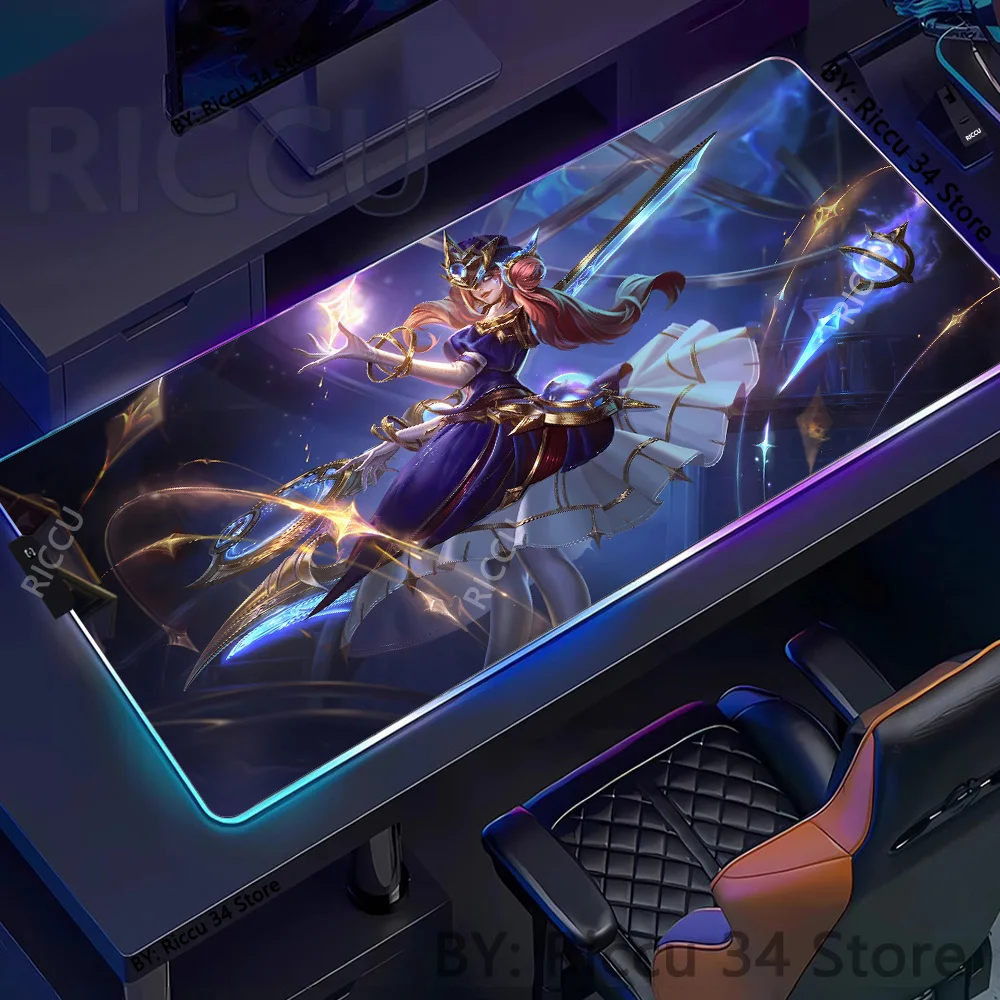 RGB Gaming League of Legends Gwen Mouse Pad Office desk cushion Computer Accessories Keyboard Table Mat Laptop cushion MousePad
RGB Gaming League of Legends Gwen Mouse Pad Office desk cushion Computer Accessories Keyboard Table Mat Laptop cushion MousePad