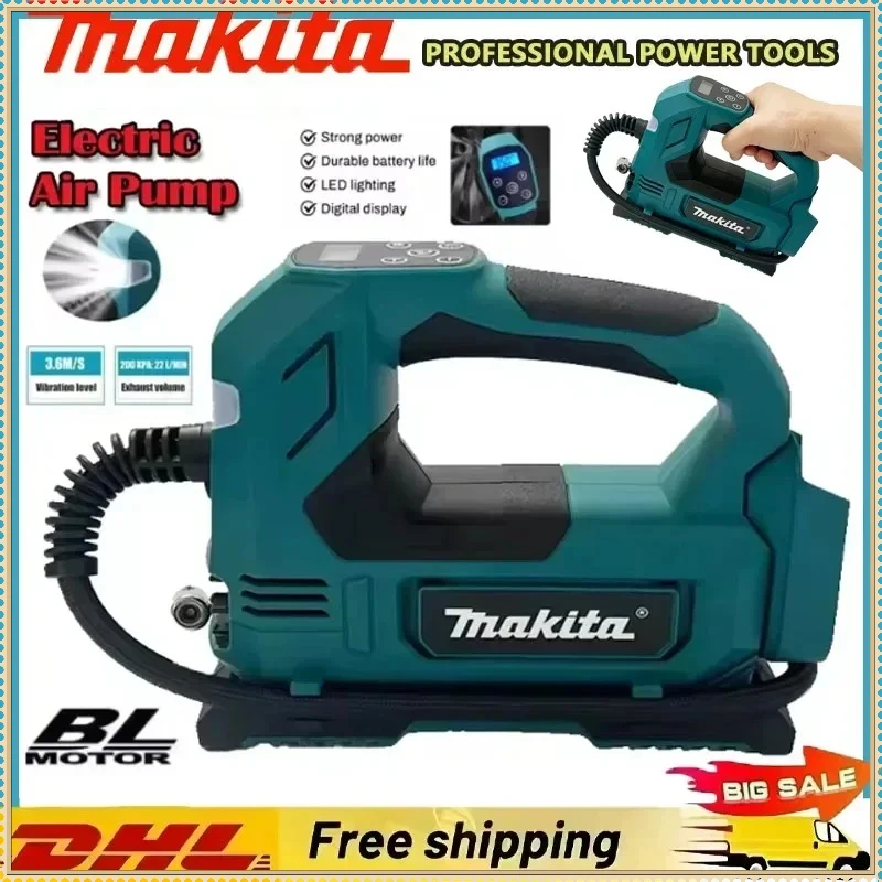 Makita 18V brushless air Pump Cordless Air Inflator: Portable Tyre Pump with Digital Display for Cars & Motorcycles Tool
Makita 18V brushless air Pump Cordless Air Inflator: Portable Tyre Pump with Digital Display for Cars & Motorcycles Tool