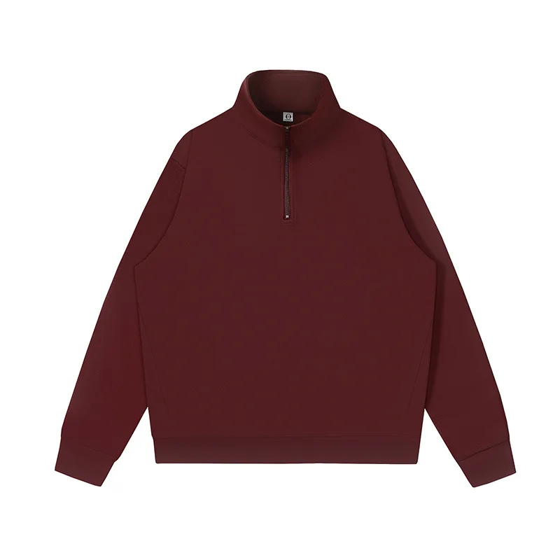 260G half-zipper sweater autumn and winter new loose men's and women's clothing Polo collar thin long-sleeved top
260G half-zipper sweater autumn and winter new loose men's and women's clothing Polo collar thin long-sleeved top