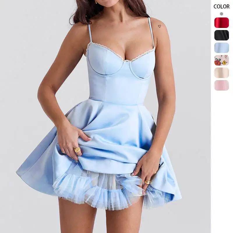 Elegant Slim Fit Princess Style Puffy Dress Women's Summer Fashionable Strapless Gown Chinese Brand Autumn Season Sleeveless
Elegant Slim Fit Princess Style Puffy Dress Women's Summer Fashionable Strapless Gown Chinese Brand Autumn Season Sleeveless