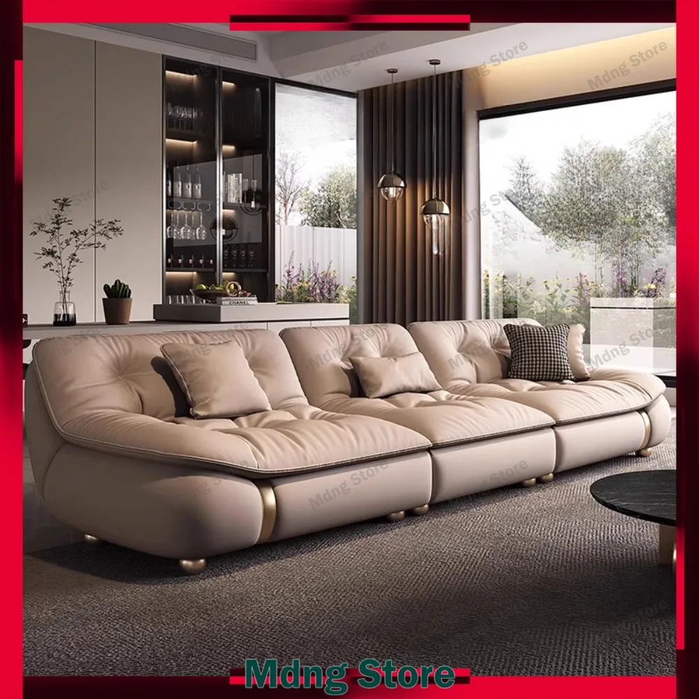 Minimalist Modern Living Room Sofa Genuine Leather Elegant Relaxing Sofa Sectional Comfortable Muebles Para El Hogar Furnitures
Minimalist Modern Living Room Sofa Genuine Leather Elegant Relaxing Sofa Sectional Comfortable Muebles Para El Hogar Furnitures