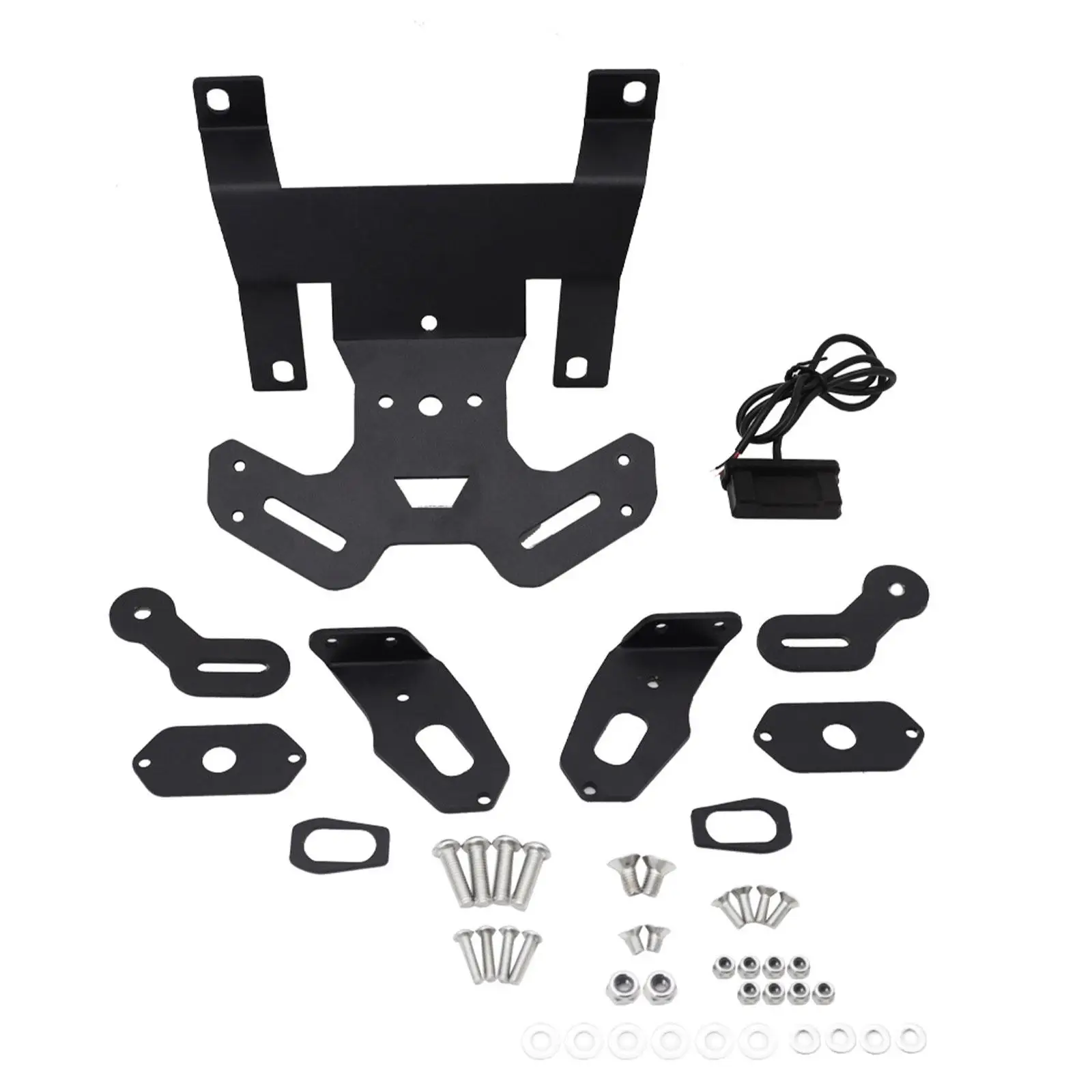 Rear Motorcycle License Plate Frame Stainless Steel LED Lighting Bracket Compact Fit for CB30OR CB250R CB150R CB125R
Rear Motorcycle License Plate Frame Stainless Steel LED Lighting Bracket Compact Fit for CB30OR CB250R CB150R CB125R