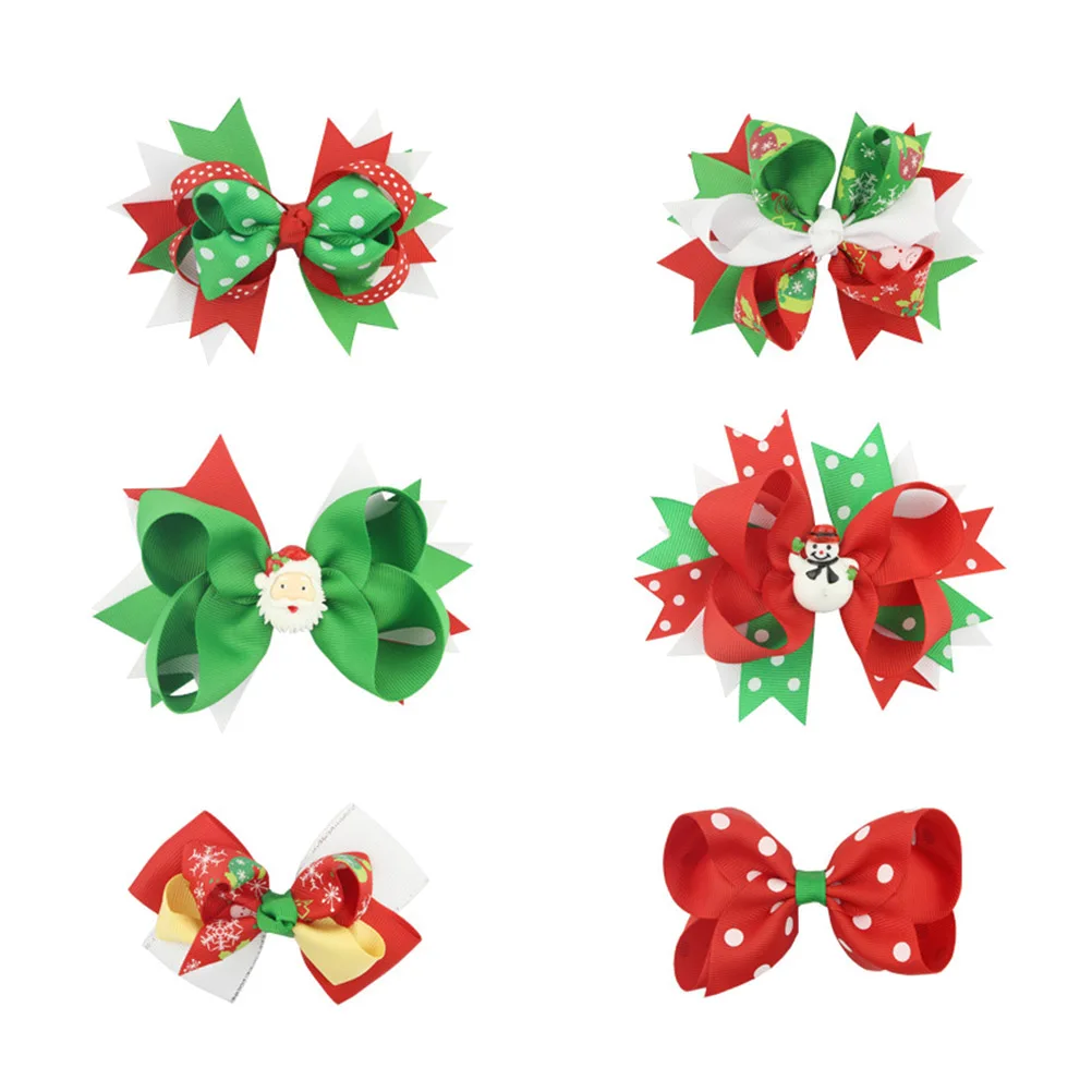 6 Pcs Hair Accessories Bow Hairpin Child for Girls s Barrettes Clips Christmas
6 Pcs Hair Accessories Bow Hairpin Child for Girls s Barrettes Clips Christmas