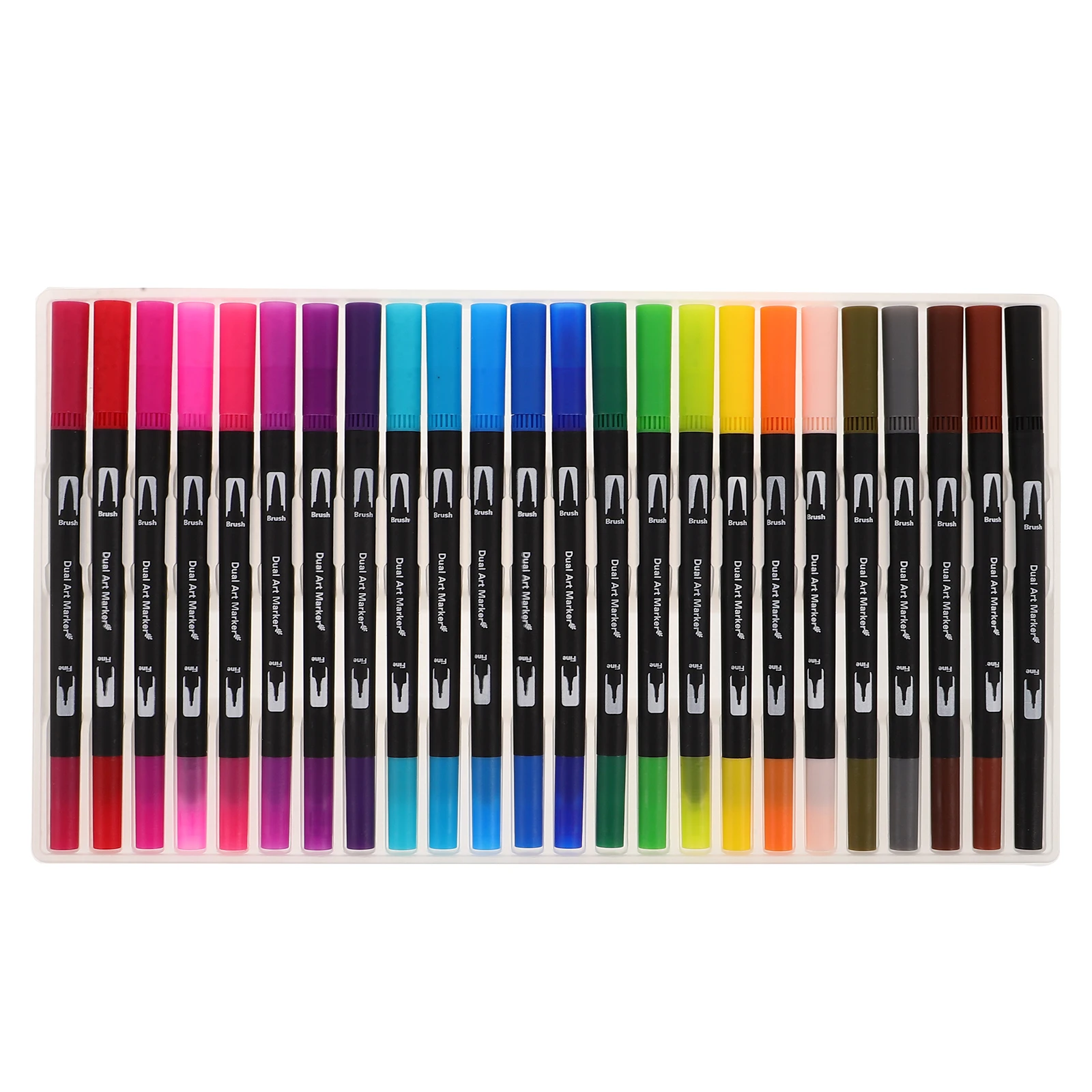 24 Pcs Watercolor Brush Set Dual Tip Makers Colored Markers Washable Student Supplies Portable Paint Pens Drawing Tools
24 Pcs Watercolor Brush Set Dual Tip Makers Colored Markers Washable Student Supplies Portable Paint Pens Drawing Tools
