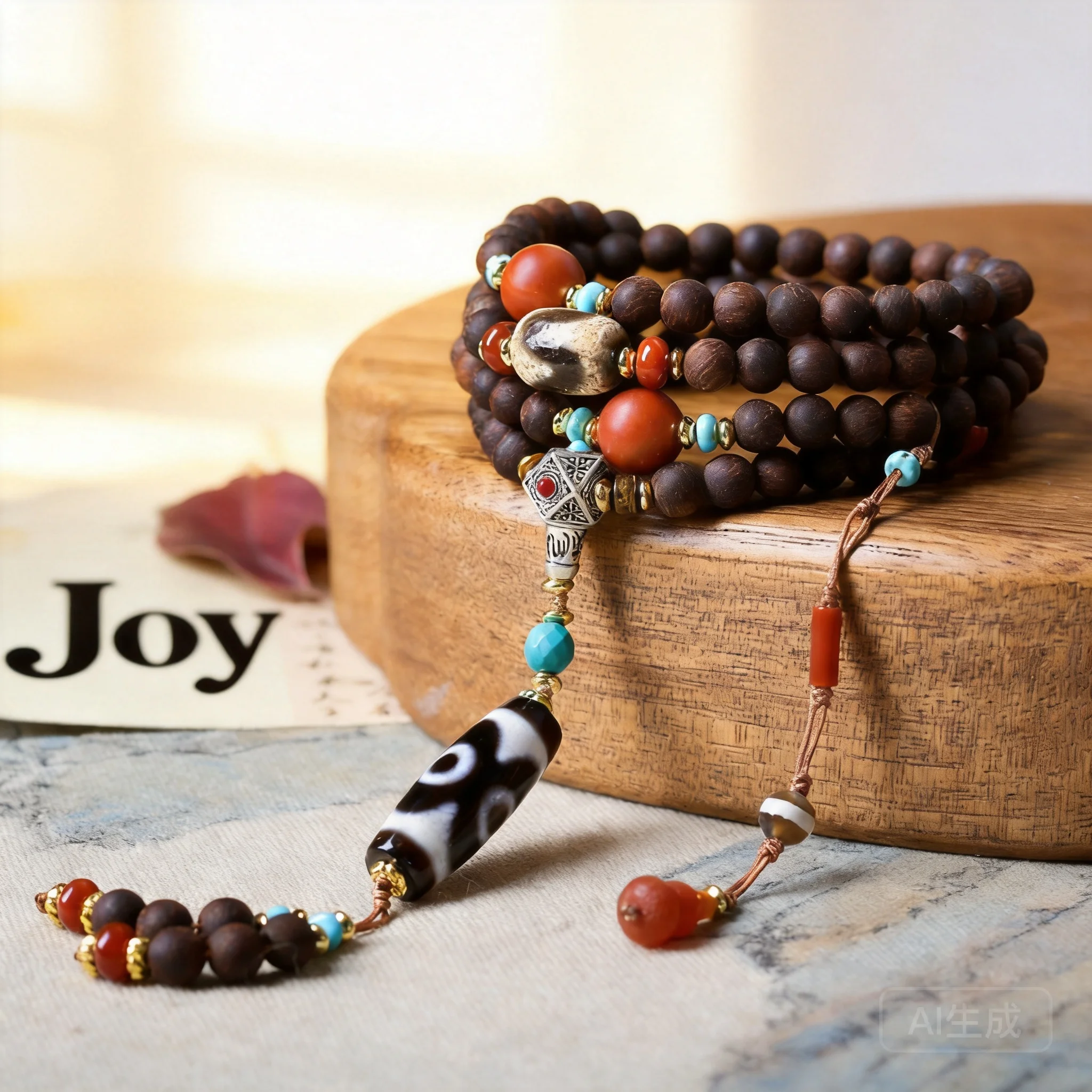 2026 Chinese Jiangzhen Incense Wood Bracelet with Tibetan Three-eyed Dzi Bead: Wenwan Prayer Beads & Sweater Chain Gift
2026 Chinese Jiangzhen Incense Wood Bracelet with Tibetan Three-eyed Dzi Bead: Wenwan Prayer Beads & Sweater Chain Gift