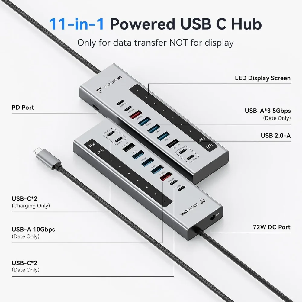 Концентратор USB C с питанием, разветвитель USB C 11 в 1, 10 Гбит/с, 5 USB-A и 5 USB-C для ноутбука/ПК, MacBook, iPad, телефона (не для монитора)
Концентратор USB C с питанием, разветвитель USB C 11 в 1, 10 Гбит/с, 5 USB-A и 5 USB-C для ноутбука/ПК, MacBook, iPad, телефона (не для монитора)