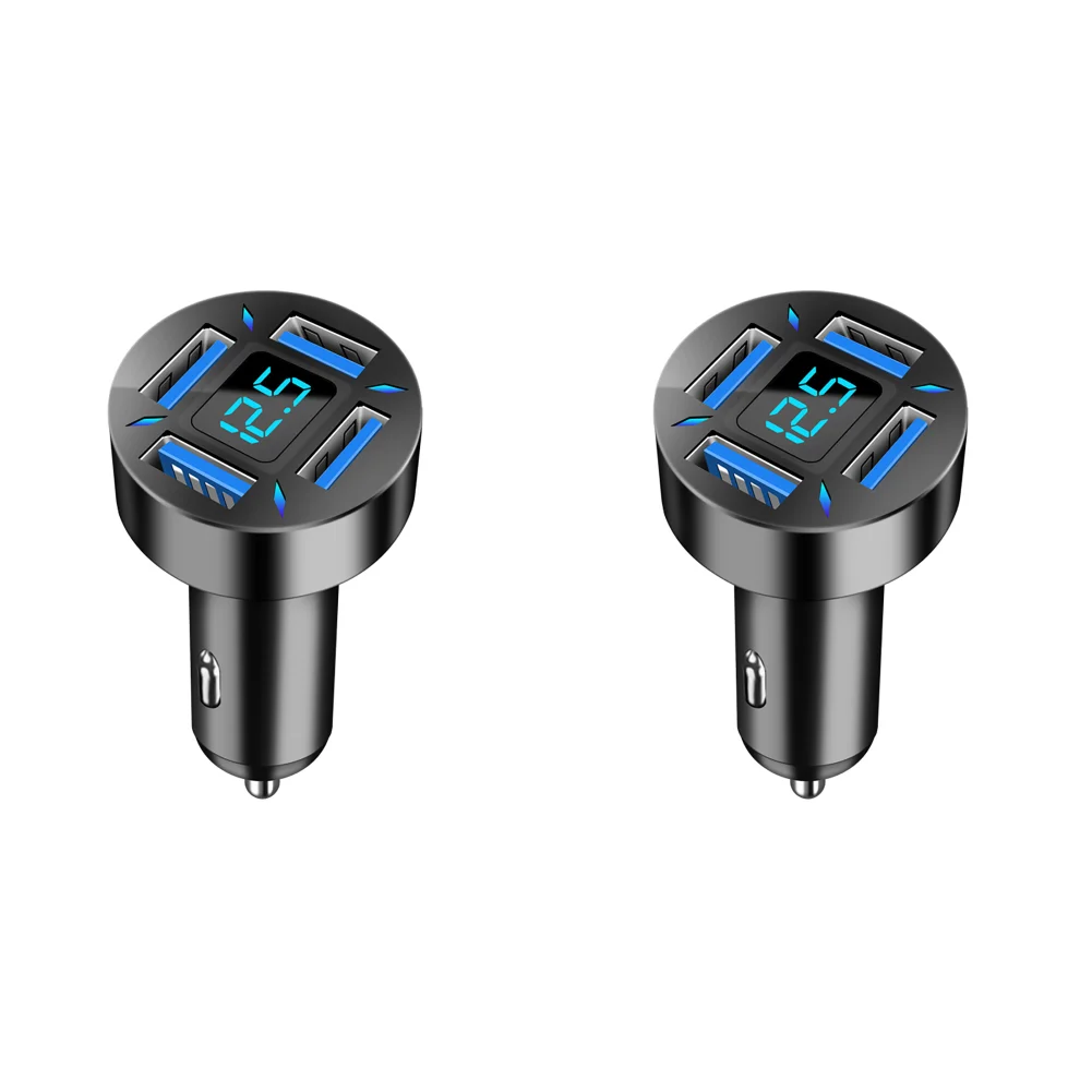 Автомобильное зарядное устройство с 4 портами, светодиодный цифровой дисплей, адаптер для быстрой зарядки телефона (стиль 1)
Автомобильное зарядное устройство с 4 портами, светодиодный цифровой дисплей, адаптер для быстрой зарядки телефона (стиль 1)