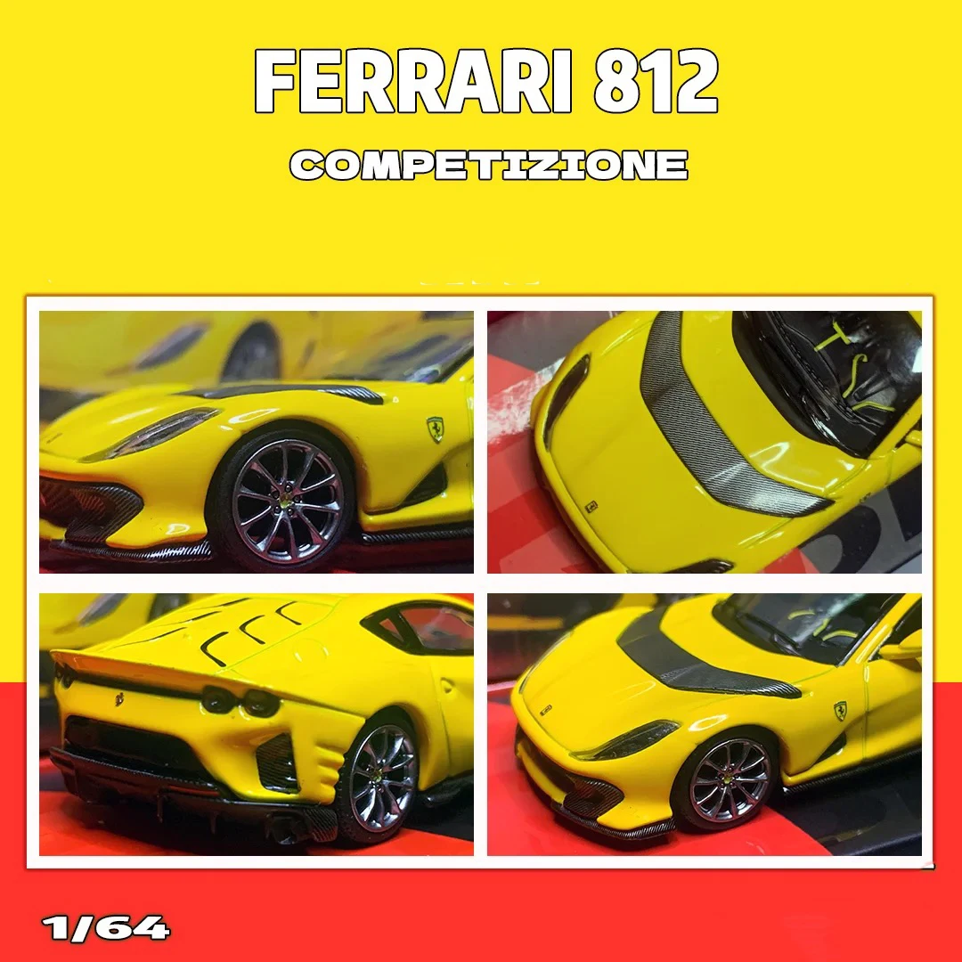 BBR 1:64 812 Competitizone Giallo Modena Diecast Diorama Car Model Collection Toy
BBR 1:64 812 Competitizone Giallo Modena Diecast Diorama Car Model Collection Toy
