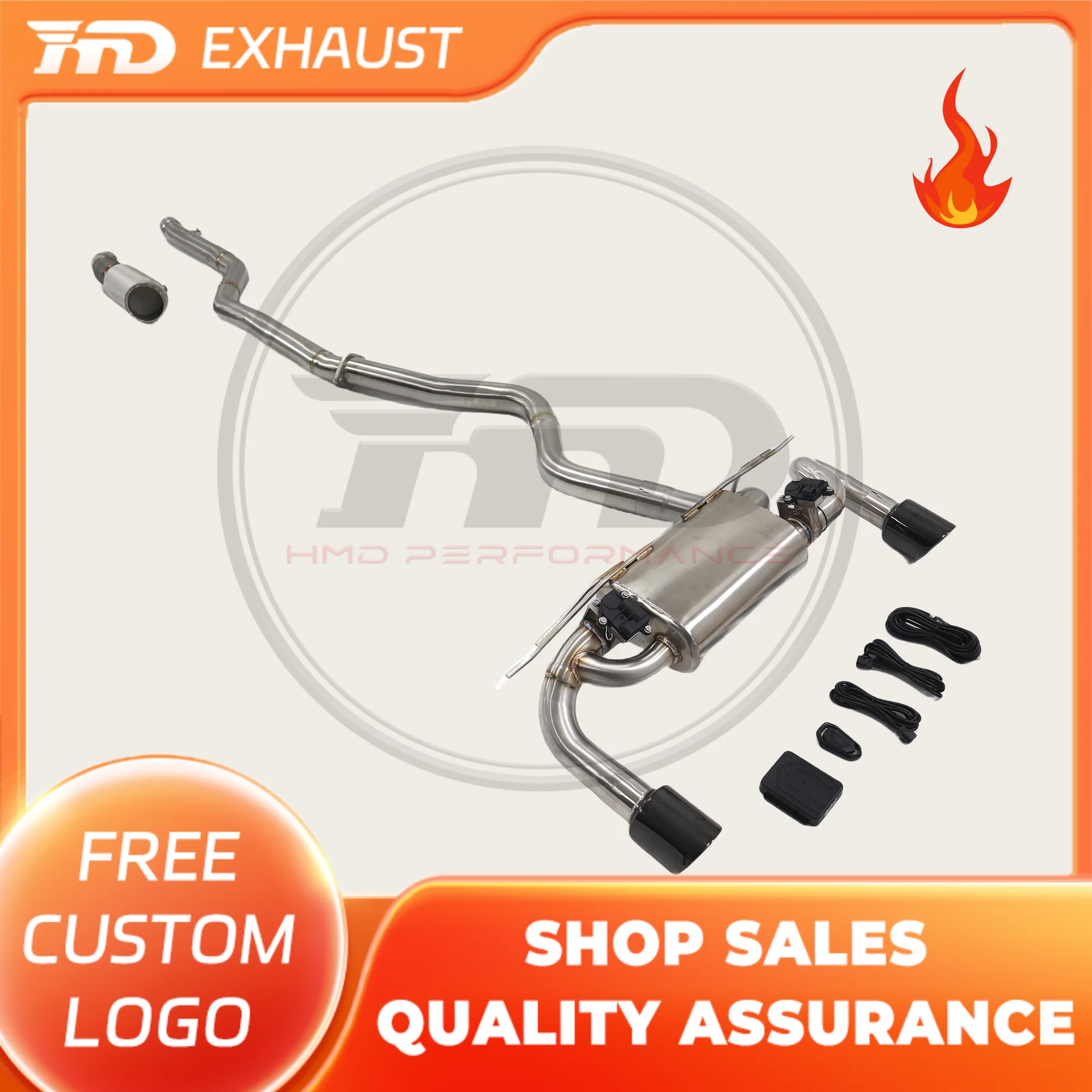HMD Hot sale Stainless Steel Exhaust System Full Exhaust Catback For BMW M240i F22 F23 B58 3.0T 2014-2018 Muffler With Valve
HMD Hot sale Stainless Steel Exhaust System Full Exhaust Catback For BMW M240i F22 F23 B58 3.0T 2014-2018 Muffler With Valve