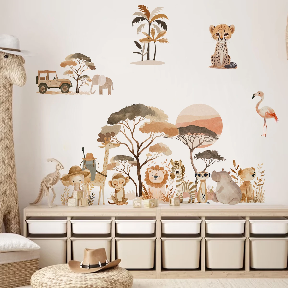 Boho African Grasslands Animals Trees Sun Wall Sticker Nursery Children Room Wall Art Decal Kids Room Bedroom Living Home Decor
Boho African Grasslands Animals Trees Sun Wall Sticker Nursery Children Room Wall Art Decal Kids Room Bedroom Living Home Decor