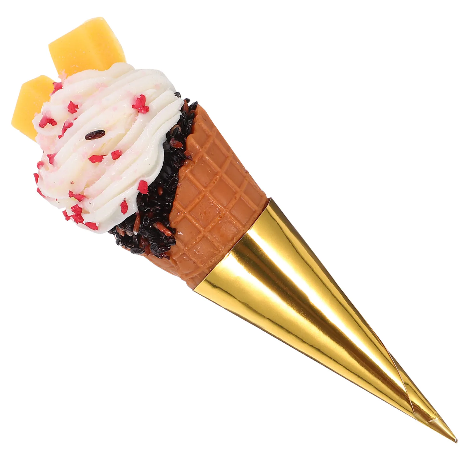 Realistic Fake Ice Cream Cone PVC Dessert Display Prop for Photo Shoot Party Decor Shop Window Miniature Scene Lifelike
Realistic Fake Ice Cream Cone PVC Dessert Display Prop for Photo Shoot Party Decor Shop Window Miniature Scene Lifelike