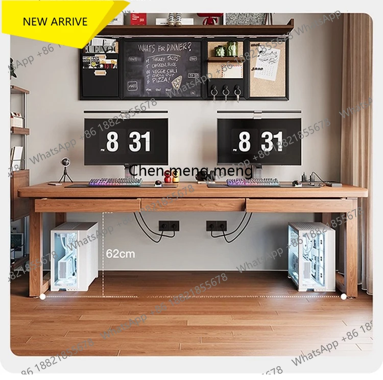 M138 Fan Chen Xinghe Solid Wood Double Computer Desk Home Desktop with Drawer Large Desk Gaming Desk for Adults
M138 Fan Chen Xinghe Solid Wood Double Computer Desk Home Desktop with Drawer Large Desk Gaming Desk for Adults