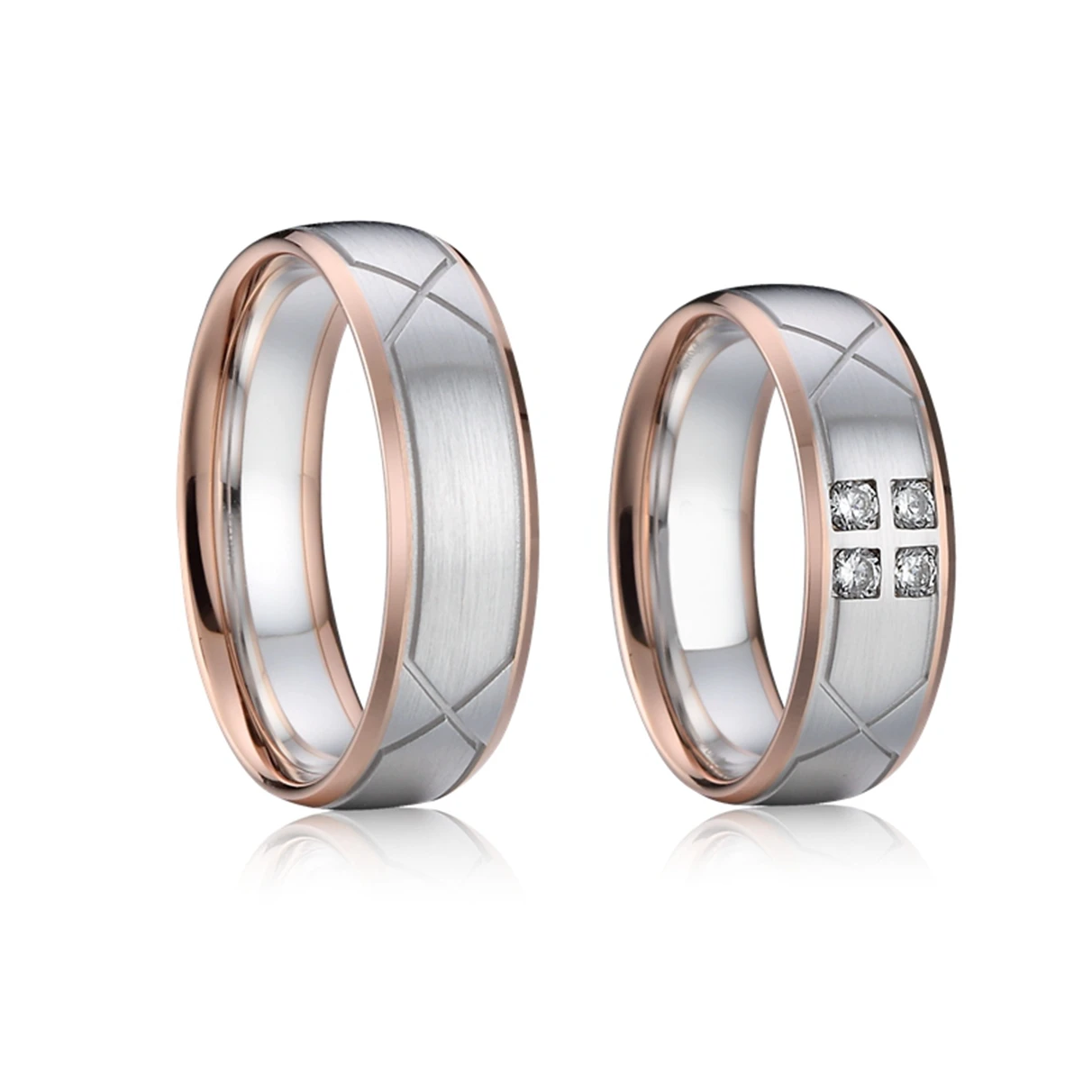 Forever Together Custom 925 Sterling Silver Couple Rings Cz Diamond-Accent Eternal Promise Wedding Bands for Him & Her
Forever Together Custom 925 Sterling Silver Couple Rings Cz Diamond-Accent Eternal Promise Wedding Bands for Him & Her