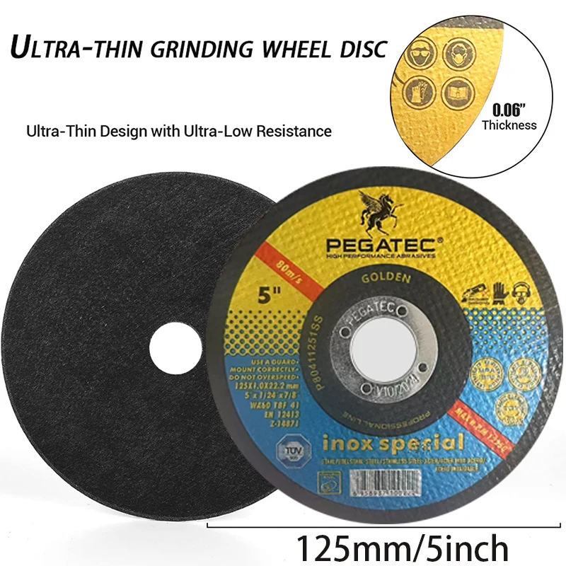 PEGATEC cutting wheel 5-inch universal metal cutting wheel is suitable for 5-inch (about 12.7 cm) grinding machine - cutting dis
PEGATEC cutting wheel 5-inch universal metal cutting wheel is suitable for 5-inch (about 12.7 cm) grinding machine - cutting dis