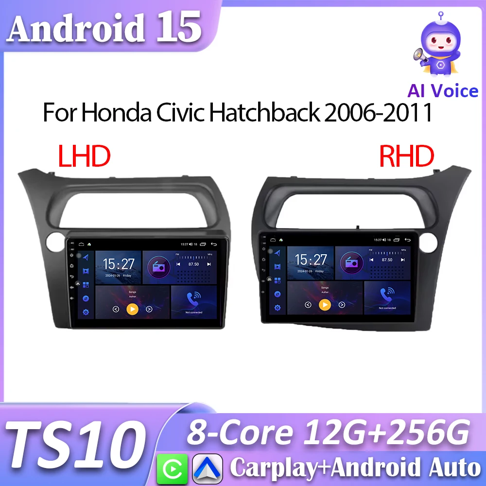 Android 15 For Honda Civic Hatchback 2006-2011 Car Radio Carplay Screen GPS Navigation Android Auto Car Monitor 4G Wifi No 2din
Android 15 For Honda Civic Hatchback 2006-2011 Car Radio Carplay Screen GPS Navigation Android Auto Car Monitor 4G Wifi No 2din