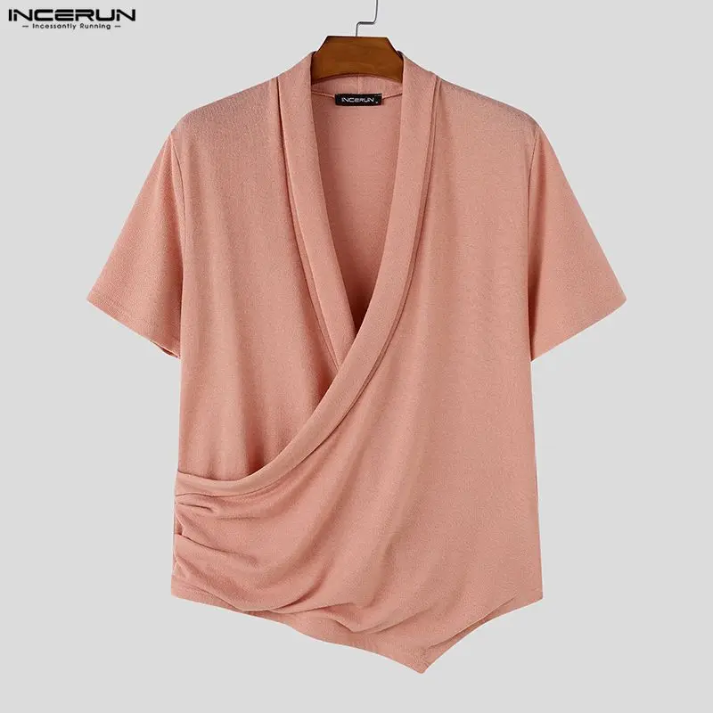 INCERUN Men's Shirt Solid Color V Neck Short Sleeve Men Clothes Streetwear Summer 2026 Fashion Casual Tops Shirts For Man S-5XL
INCERUN Men's Shirt Solid Color V Neck Short Sleeve Men Clothes Streetwear Summer 2026 Fashion Casual Tops Shirts For Man S-5XL