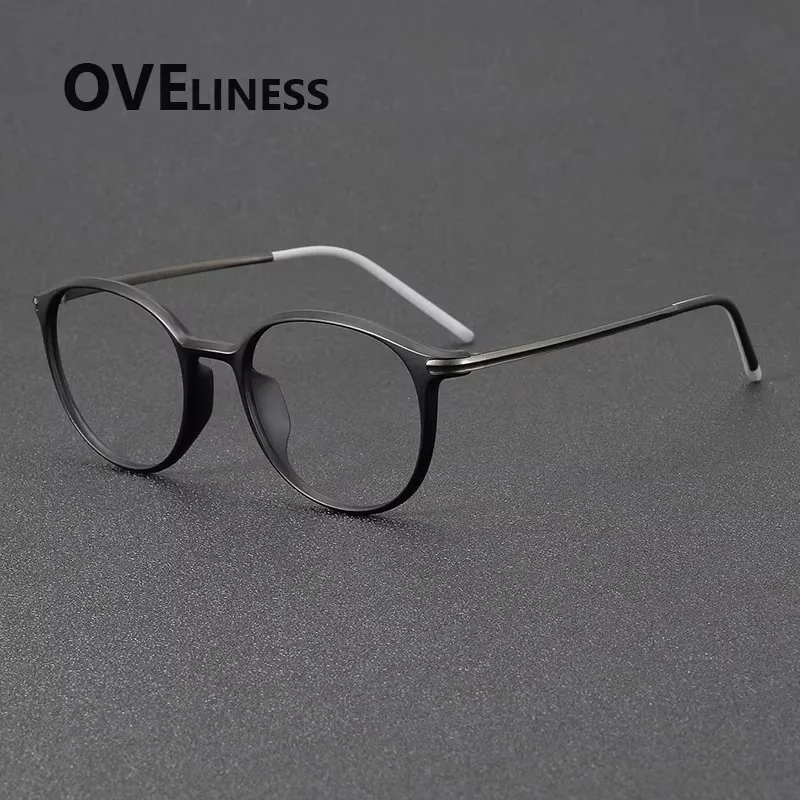 Acetate Titanium Eyeglasses Frame for Men Round Glasses Frame Women Luxury Brand Eyewear Frame Spectacles New Arrival
Acetate Titanium Eyeglasses Frame for Men Round Glasses Frame Women Luxury Brand Eyewear Frame Spectacles New Arrival