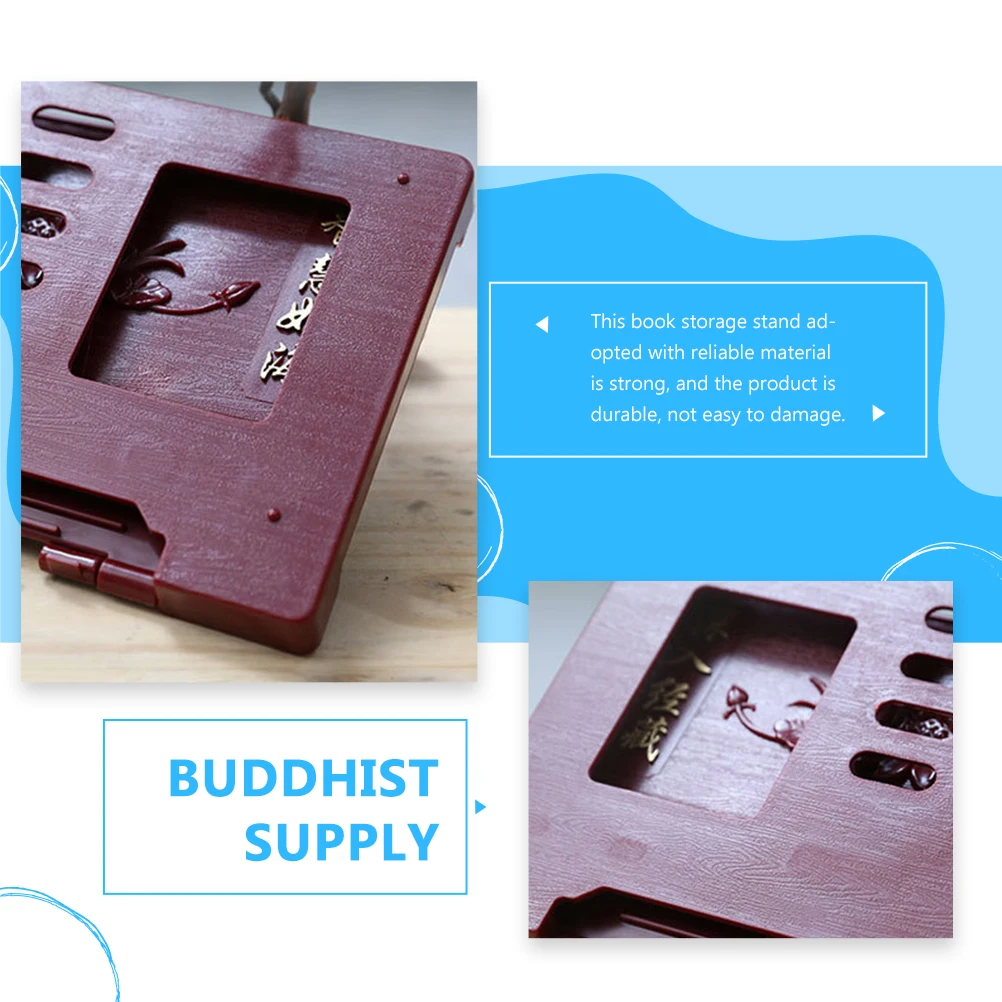 Plastic Book Lotus Red Compact Enjoy Reading Chanting Temple Decorative Reading Holder School Office Library
Plastic Book Lotus Red Compact Enjoy Reading Chanting Temple Decorative Reading Holder School Office Library