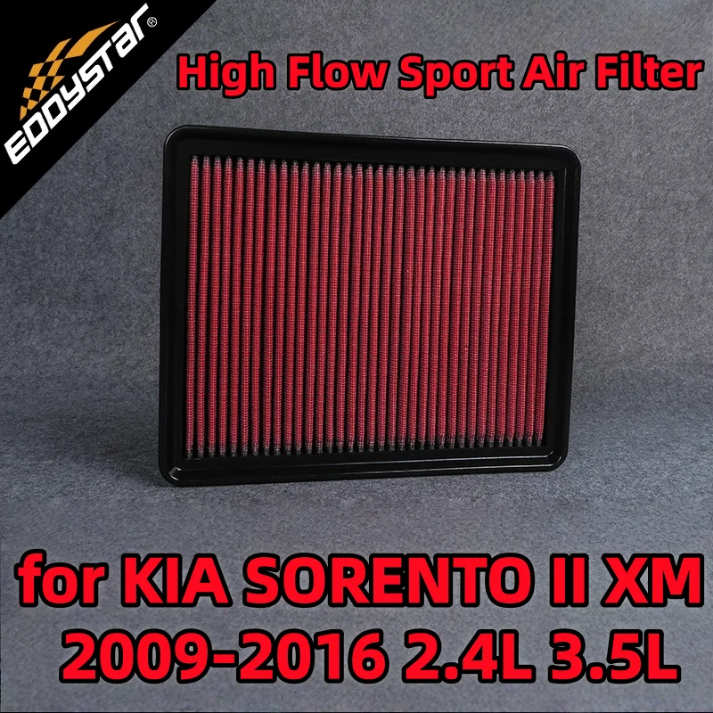 High Flow Sport Air Filter for KIA SORENTO II XM 2009-2016 2.4L CVVT/GDI/LPG & 3.5L V6 4WD Washable Racing Intake Filters
High Flow Sport Air Filter for KIA SORENTO II XM 2009-2016 2.4L CVVT/GDI/LPG & 3.5L V6 4WD Washable Racing Intake Filters