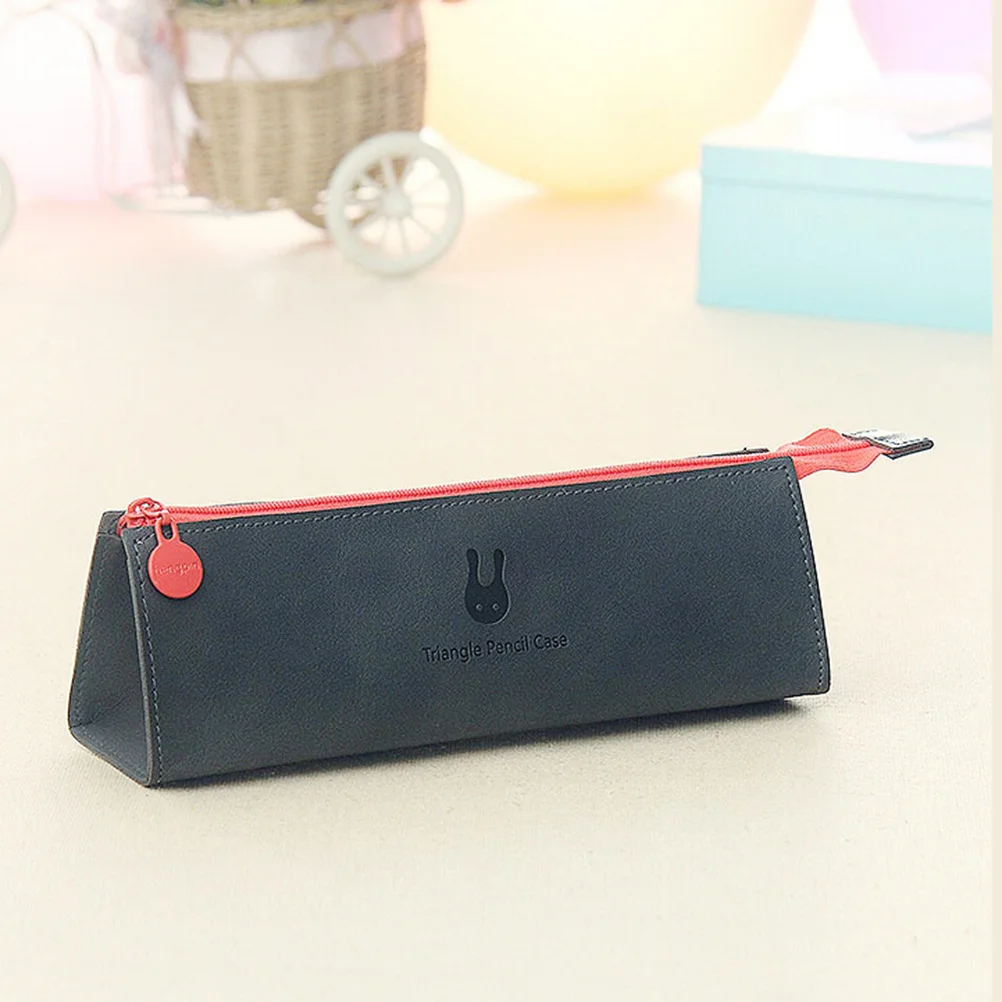 Triangle Pencil Case Black Premium Texture Pen Bag Large Capacity Stationery Pouch for School Office Supplies Storage
Triangle Pencil Case Black Premium Texture Pen Bag Large Capacity Stationery Pouch for School Office Supplies Storage