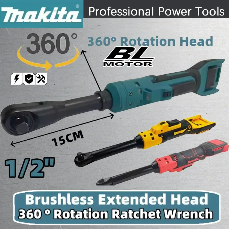 Бесщеточный электрический гайковерт Makita 1/2 дюйма с удлиненной головкой 15 см, аккумуляторный, совместимый с Milwaukee Dewalt
Бесщеточный электрический гайковерт Makita 1/2 дюйма с удлиненной головкой 15 см, аккумуляторный, совместимый с Milwaukee Dewalt