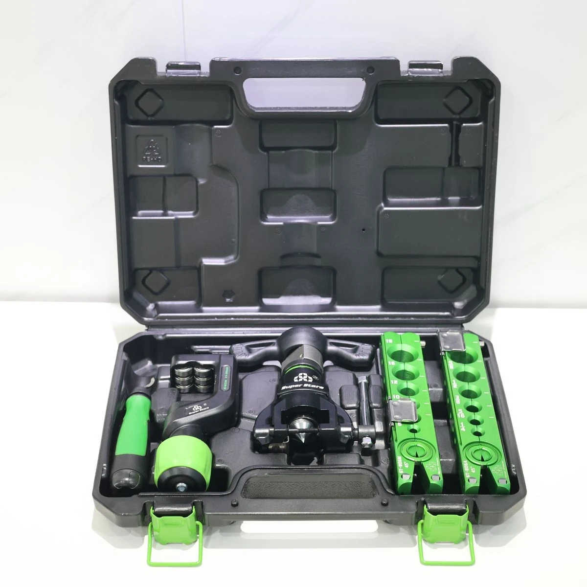 ST-R806FT-L Copper Tube Expander Set Eccentric Flare Air Conditioner Metric Reamer Bell Mouth Tool ST-806FT-L
ST-R806FT-L Copper Tube Expander Set Eccentric Flare Air Conditioner Metric Reamer Bell Mouth Tool ST-806FT-L