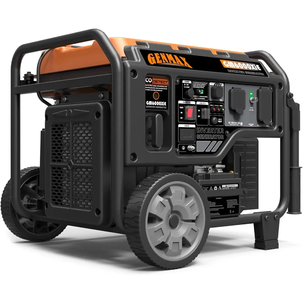 Portable Inverter Generator, 6000W open frame Gas Powered High Speed Engine with Electric Start,
Portable Inverter Generator, 6000W open frame Gas Powered High Speed Engine with Electric Start,