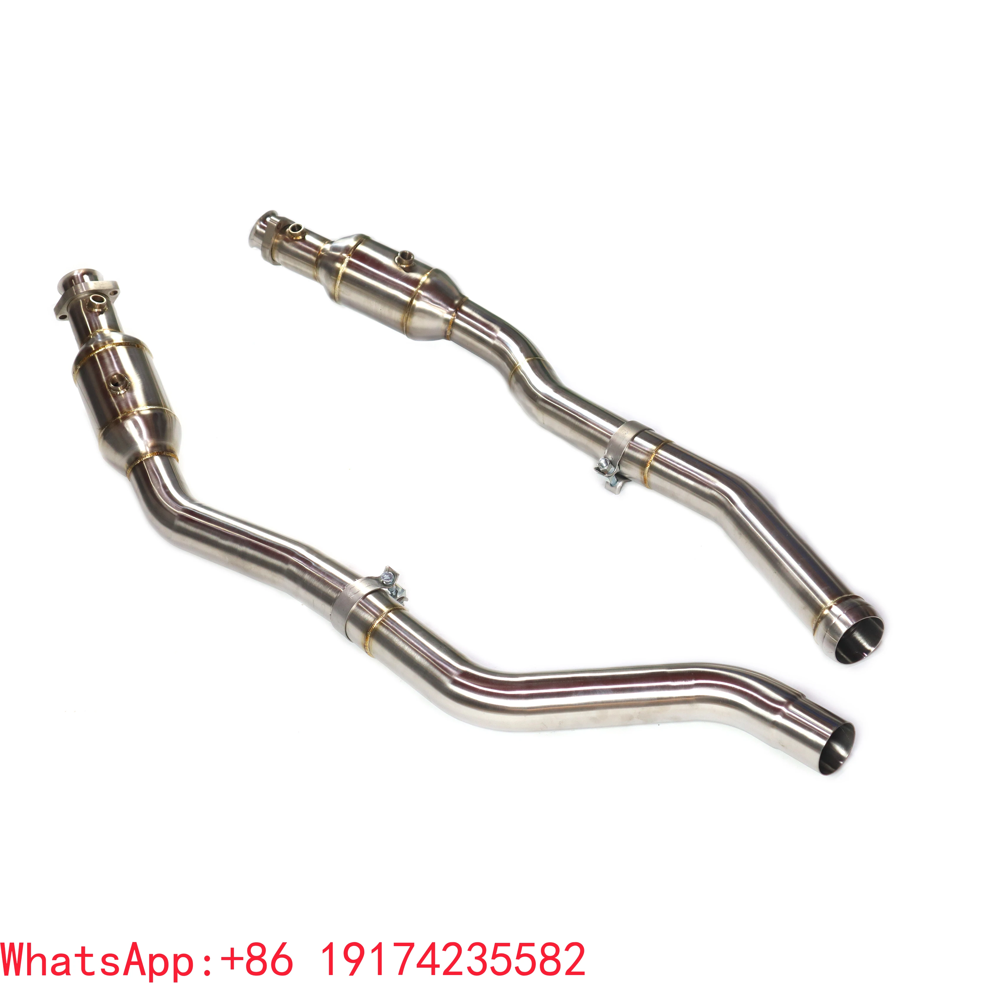 For Stainless Steel CarMuffler Exhaust Pipe Downpipe For ML63 W167 5.5T With High Flow Performance Auto Pipe Parts 
For Stainless Steel CarMuffler Exhaust Pipe Downpipe For ML63 W167 5.5T With High Flow Performance Auto Pipe Parts