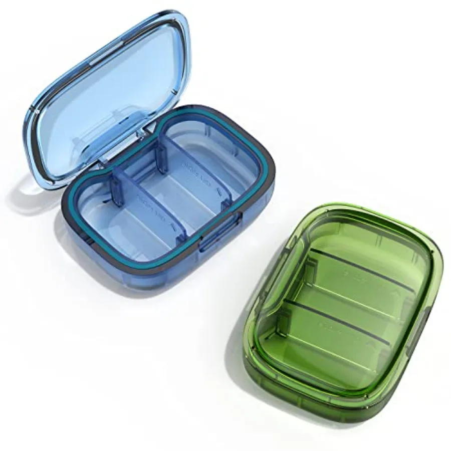 2 Pack 3 Compartment Small Pill, Moisture Proof, Travel Organizer ket Purse, Daily Portable Medicine tamin Container, Fis and p
2 Pack 3 Compartment Small Pill, Moisture Proof, Travel Organizer ket Purse, Daily Portable Medicine tamin Container, Fis and p