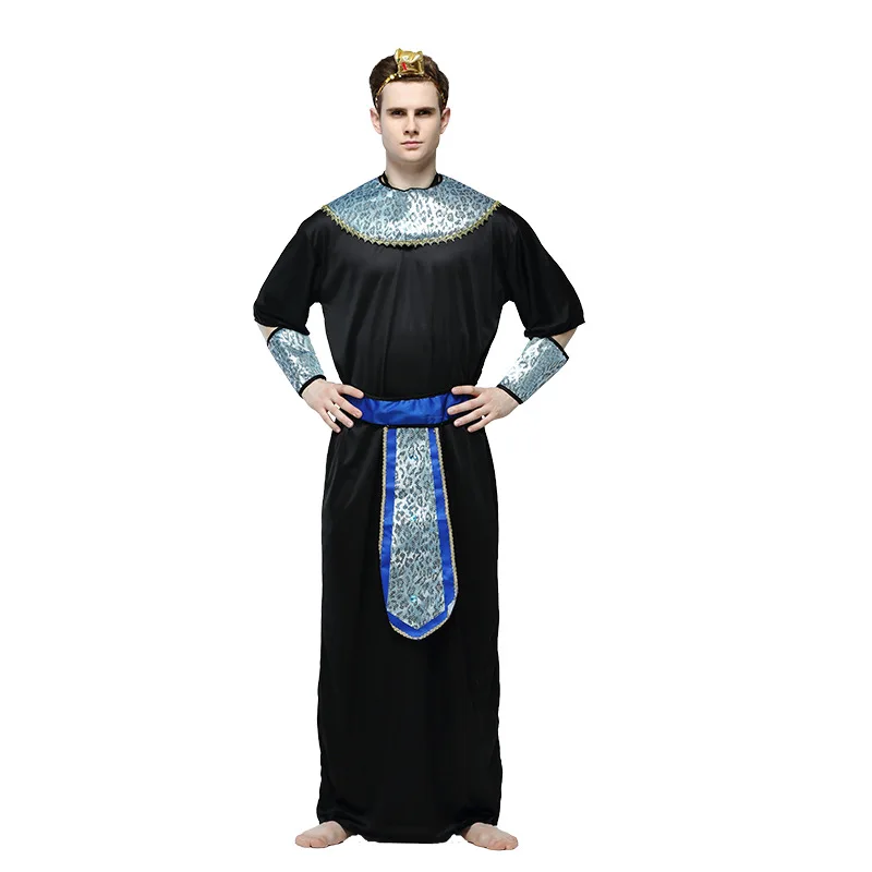 Adult Men's Black Costume Halloween Cosplay Performance Pharaoh Outfit Stage Performance Clothing Traditional Chinese Ethnic ...
Adult Men's Black Costume Halloween Cosplay Performance Pharaoh Outfit Stage Performance Clothing Traditional Chinese Ethnic ...