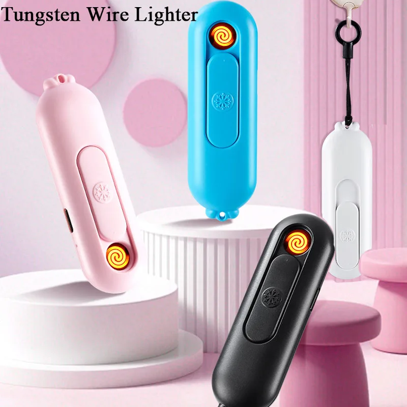 1pc USB Rechargeable Tungsten Wire Lighter Portable Windproof Silent Lighters For Outdoor Camping Gifts Cigarette Accessories
1pc USB Rechargeable Tungsten Wire Lighter Portable Windproof Silent Lighters For Outdoor Camping Gifts Cigarette Accessories