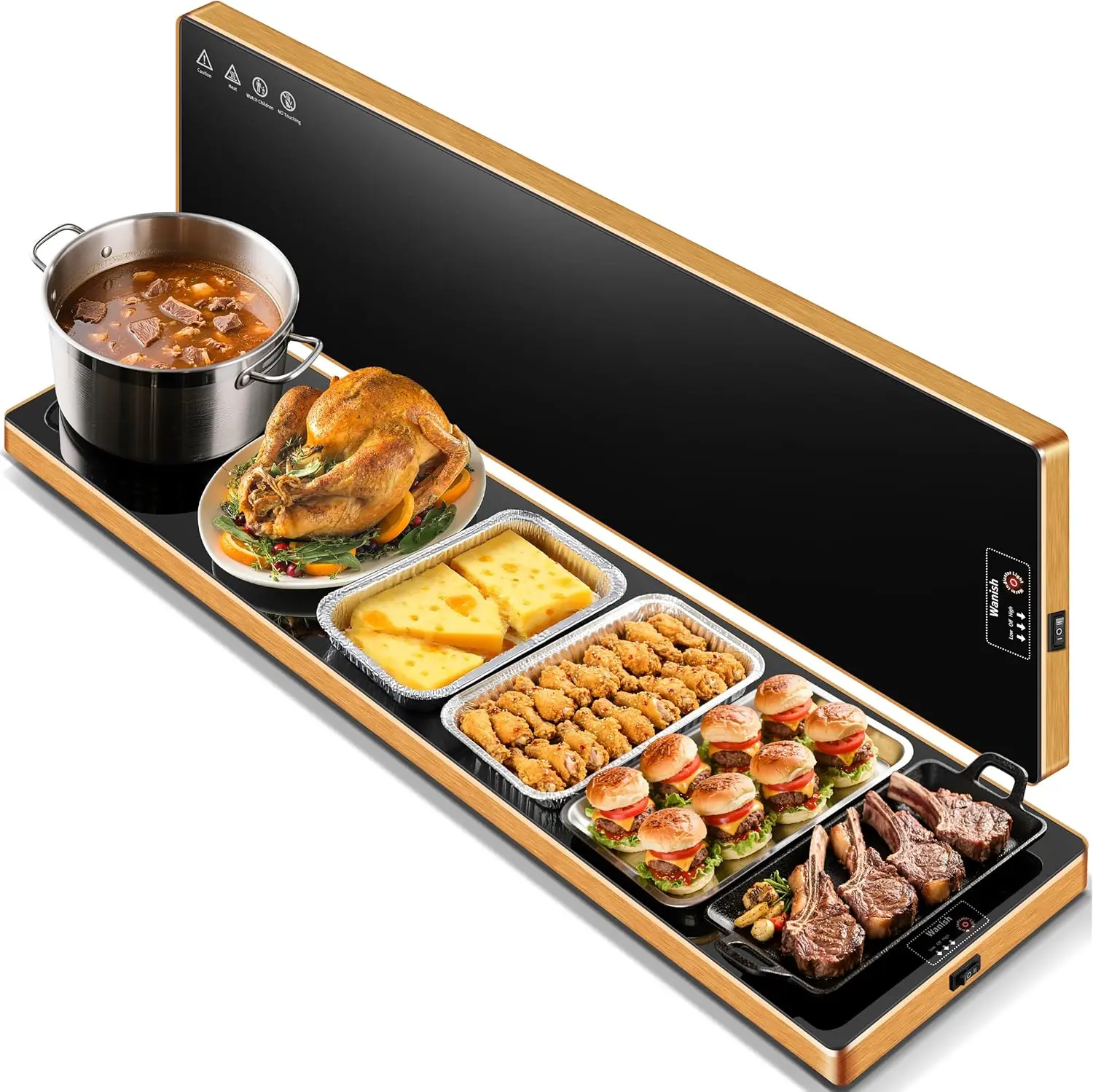 Extra Long 59x12 Inch Electric Warming Tray with Adjustable Temperature, Tempered Glass Food Warmer for Parties Buffet and Daily Use
Extra Long 59x12 Inch Electric Warming Tray with Adjustable Temperature, Tempered Glass Food Warmer for Parties Buffet and Daily Use