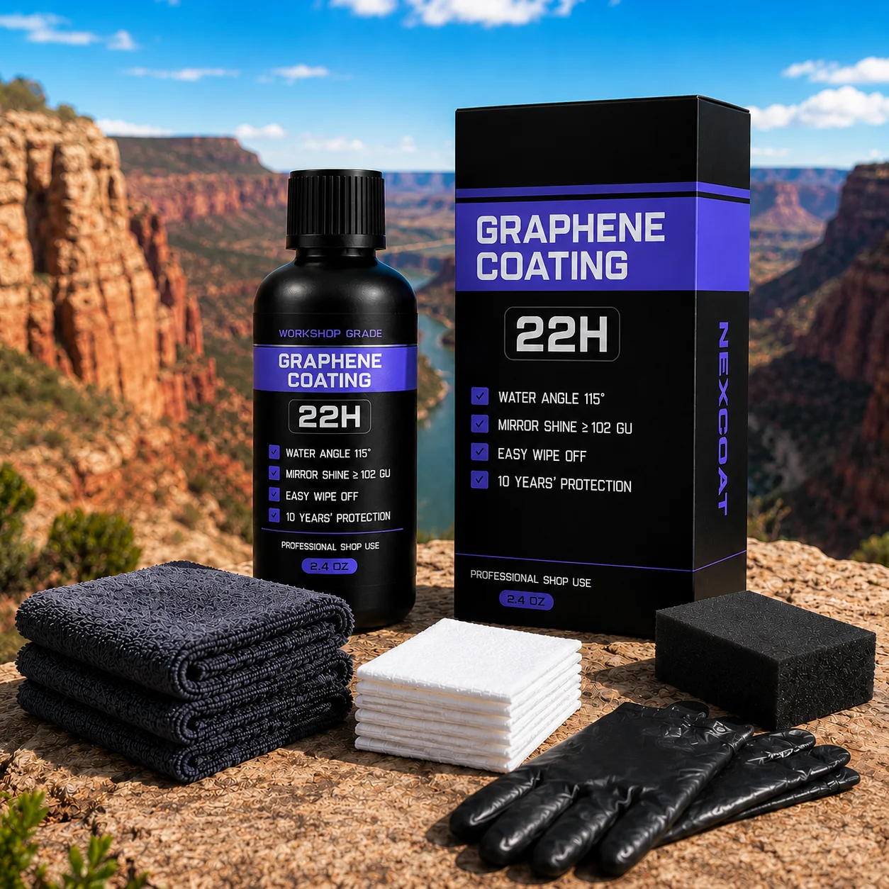Advanced Nano Graphene Ceramic Coating 70ml UV Technology Extremely Hydrophobic Car Ceramic Coating Kit for Auto Detailing
Advanced Nano Graphene Ceramic Coating 70ml UV Technology Extremely Hydrophobic Car Ceramic Coating Kit for Auto Detailing