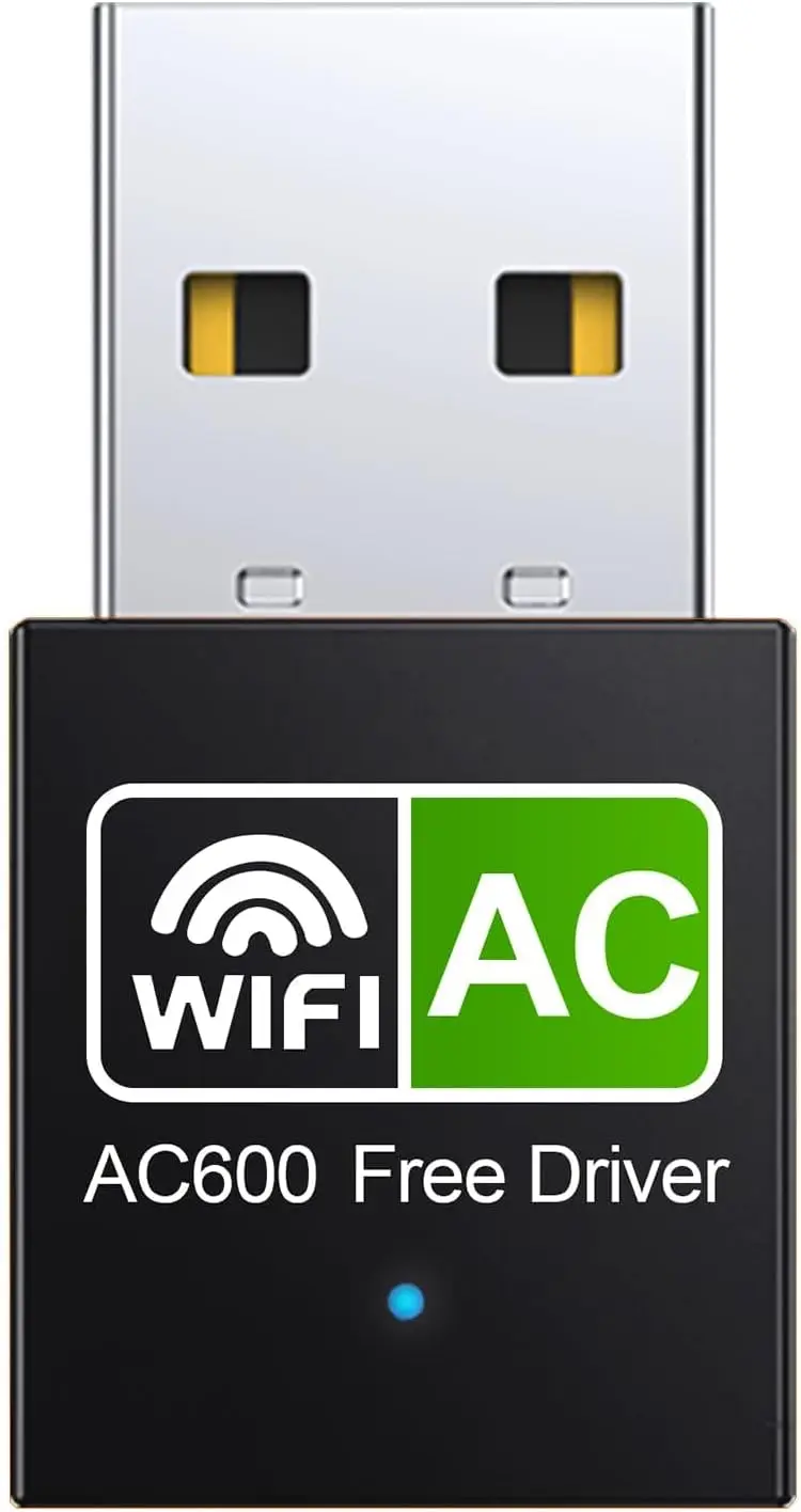 600Mbps Dual Band USB WiFi Adapter for PC Laptop, 2.4G/5.8G, AP Mode, Mini Design
600Mbps Dual Band USB WiFi Adapter for PC Laptop, 2.4G/5.8G, AP Mode, Mini Design