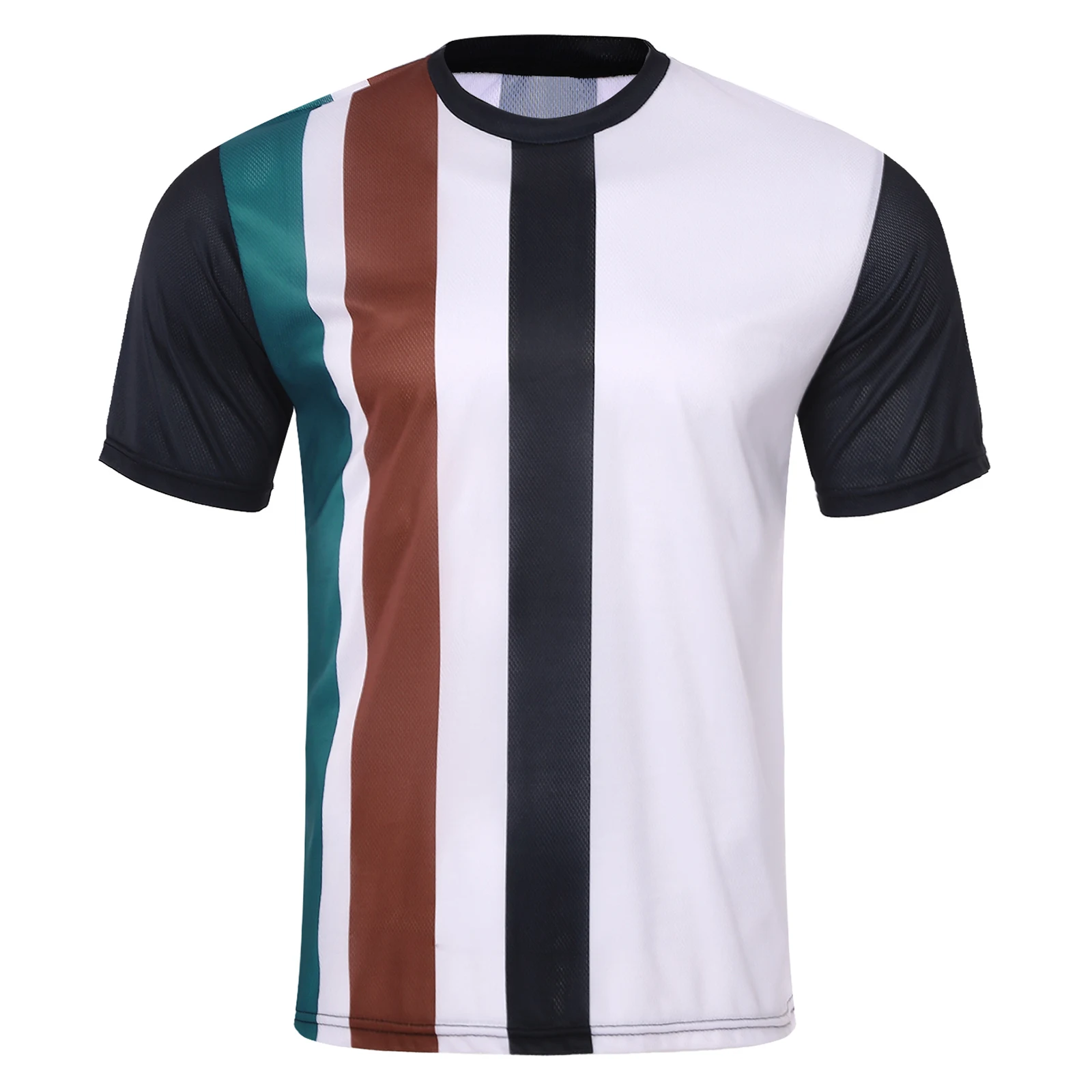 Men Fashion Contrast Stripes T-Shirts Casual Round Neck Short Sleeve Quick-Drying Shirts Tops Summer Man Printed Clothes
Men Fashion Contrast Stripes T-Shirts Casual Round Neck Short Sleeve Quick-Drying Shirts Tops Summer Man Printed Clothes