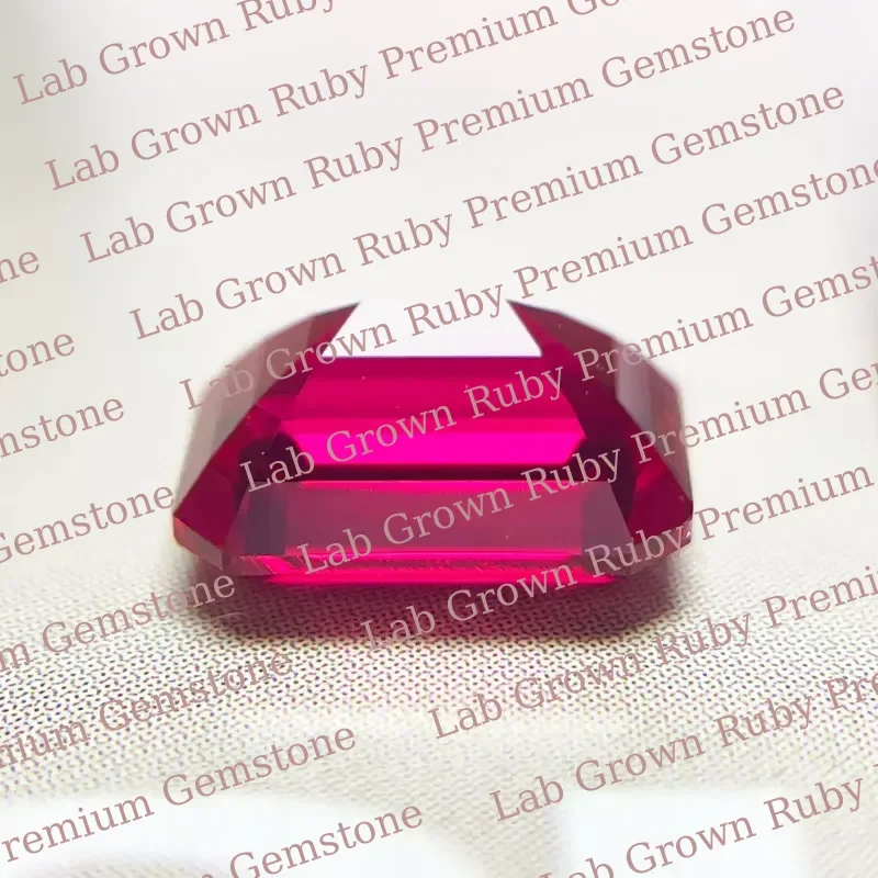 Wholesale Emerald Cut Shiny Lab Grown Ruby Certified Gemstone Premium Luster For Handmade Jewelry Inlay Craft
Wholesale Emerald Cut Shiny Lab Grown Ruby Certified Gemstone Premium Luster For Handmade Jewelry Inlay Craft