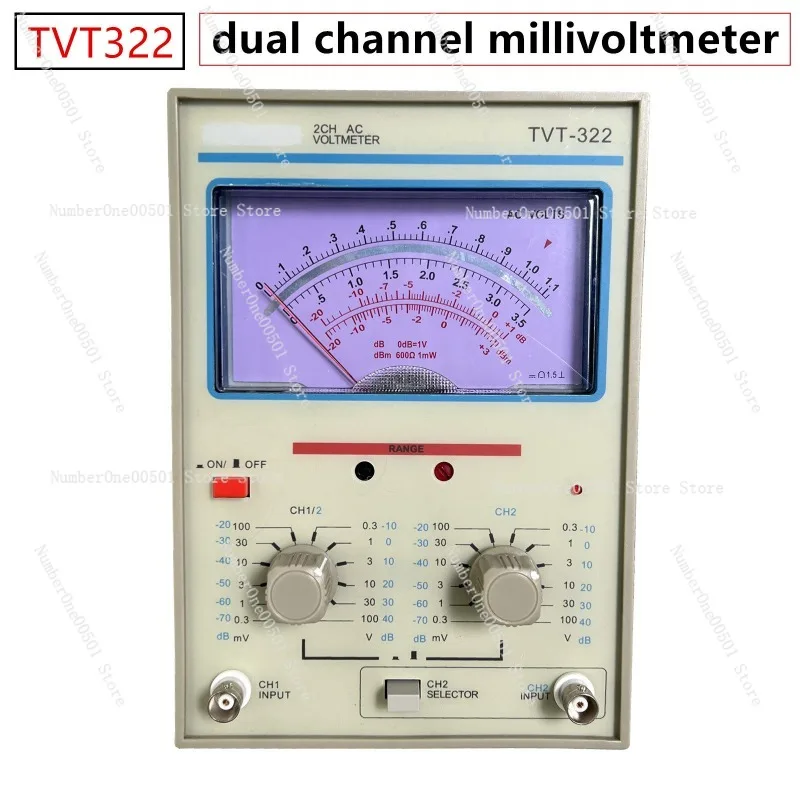 TVT-322 Dual Needle Millivolt Meter AC Dual Channel High Precision Mechanical Pointer Voltmeter Instrument 10HZ~ 1MHZ
TVT-322 Dual Needle Millivolt Meter AC Dual Channel High Precision Mechanical Pointer Voltmeter Instrument 10HZ~ 1MHZ