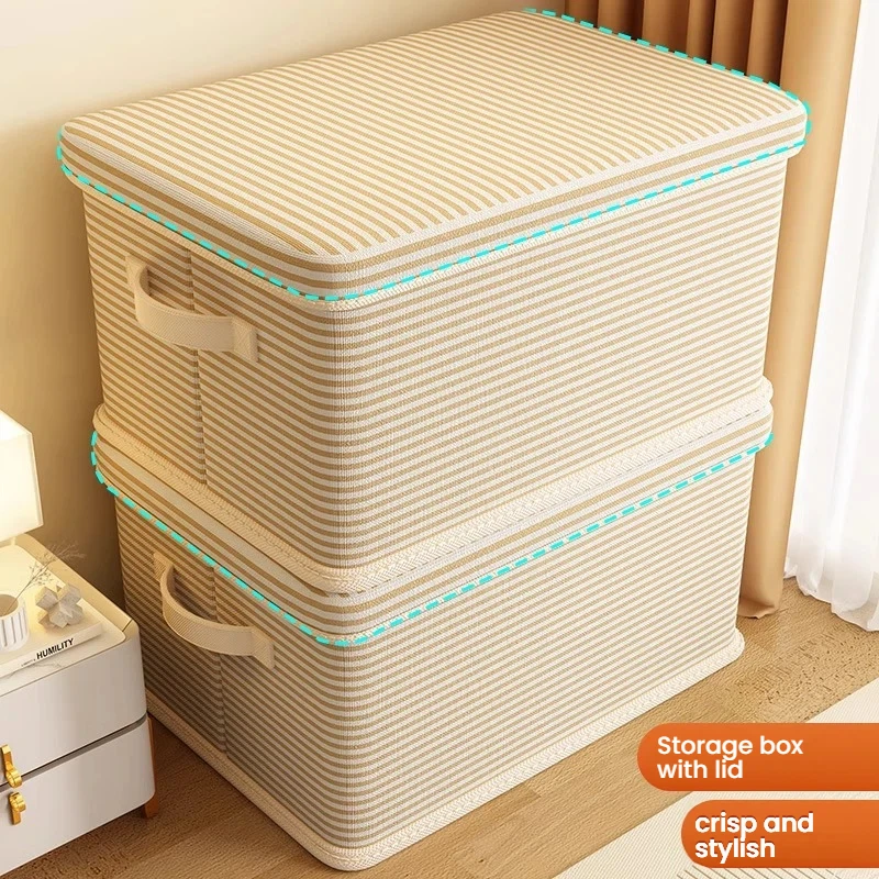 Large Stackable Foldable Closet Storage Organizer Bins with Lids for Clothes, Pants and Household Wardrobe Compartment Storage
Large Stackable Foldable Closet Storage Organizer Bins with Lids for Clothes, Pants and Household Wardrobe Compartment Storage