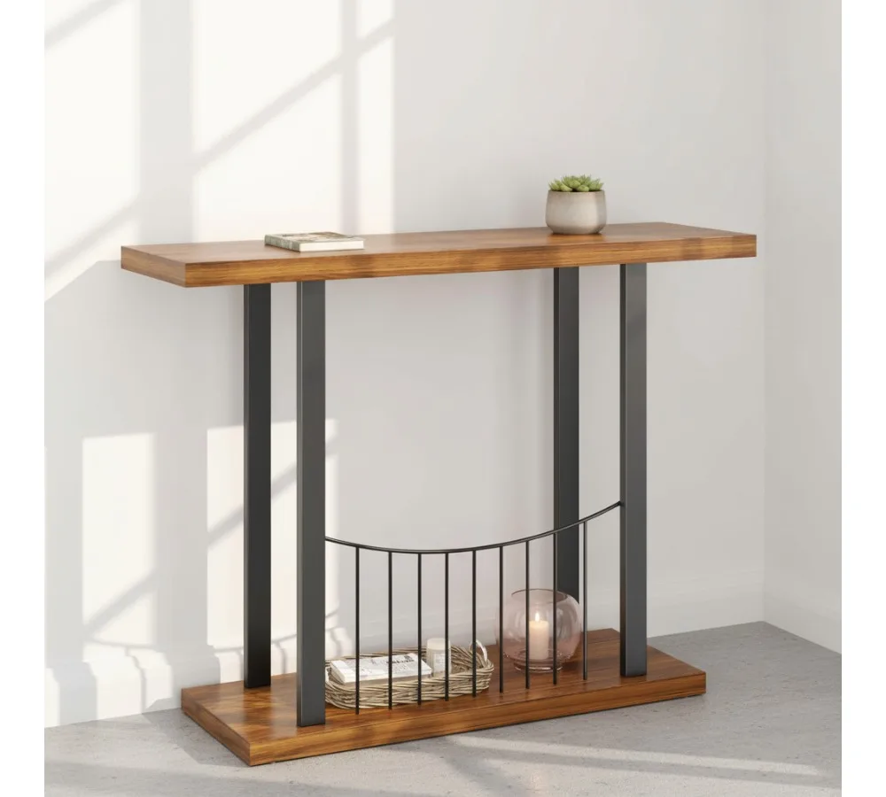 Промышленный консольный стол 39,4 дюйма, диван-стол, мебель для прихожей, гостиной
Промышленный консольный стол 39,4 дюйма, диван-стол, мебель для прихожей, гостиной