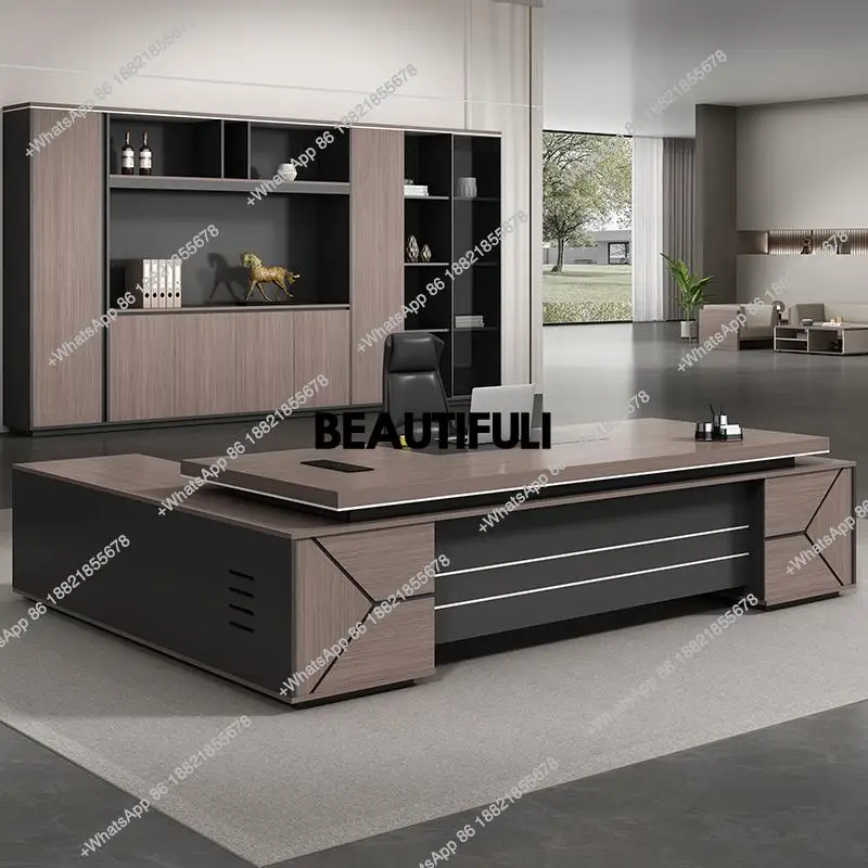 Big Storage Executive Office Desk Wooden Brown Luxury Modern Computer Desks Standing Large Mesa Escriotorio Office Furniture
Big Storage Executive Office Desk Wooden Brown Luxury Modern Computer Desks Standing Large Mesa Escriotorio Office Furniture