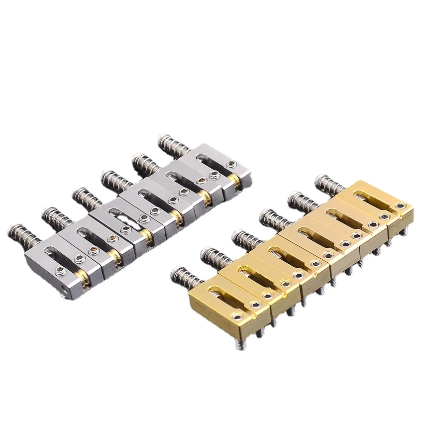 1 Set ( 6/7/8 Pieces ) 10.5MM/10.8MM Electric Guitar Bridge Brass Saddle/ Stainless Steel Roller Saddle
1 Set ( 6/7/8 Pieces ) 10.5MM/10.8MM Electric Guitar Bridge Brass Saddle/ Stainless Steel Roller Saddle