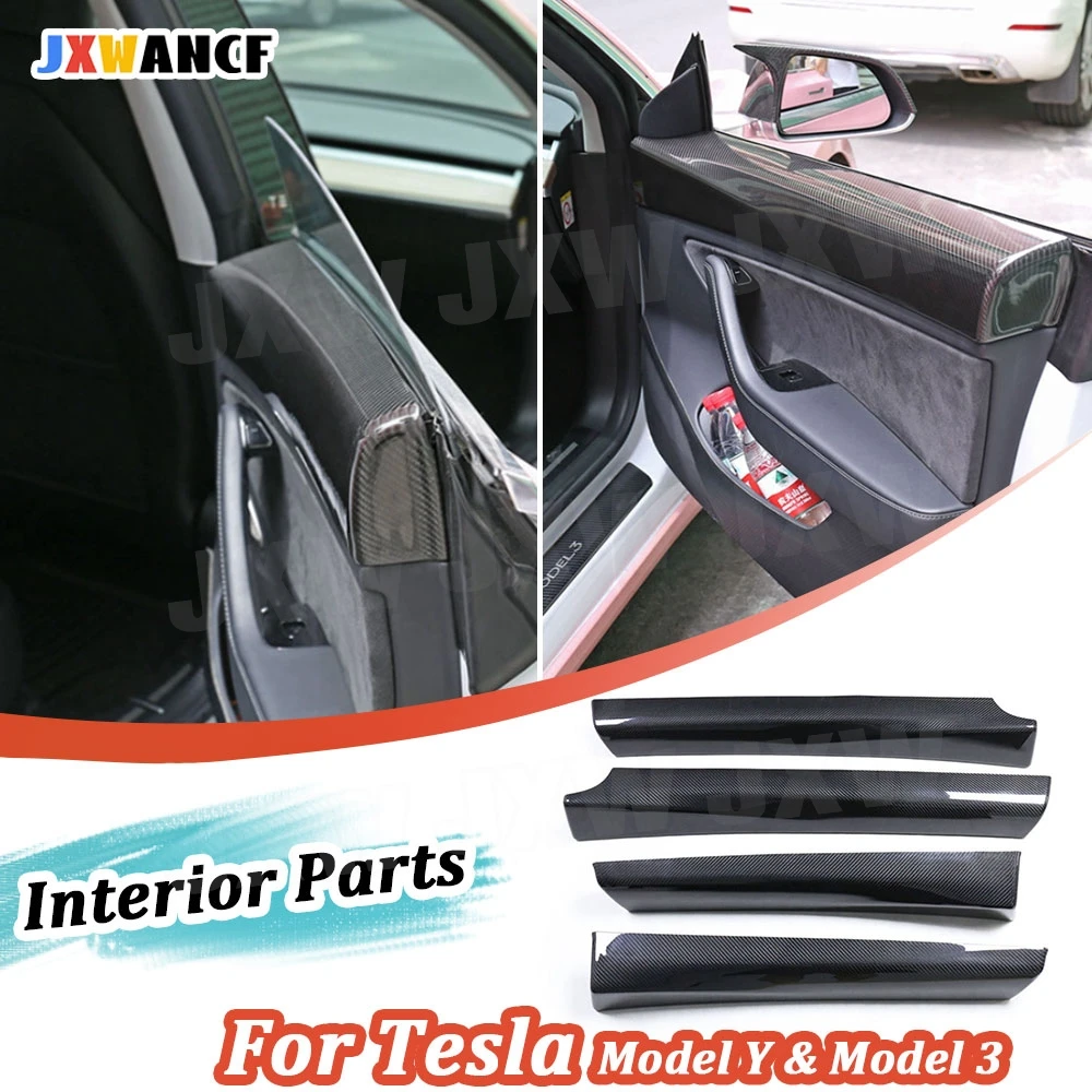 JXWANCF Dry Carbon Inner Panel Door Trim Interior Parts For Tesla Model Y & Model 3 Interior Panel Sticker Car Moulding Trim
JXWANCF Dry Carbon Inner Panel Door Trim Interior Parts For Tesla Model Y & Model 3 Interior Panel Sticker Car Moulding Trim