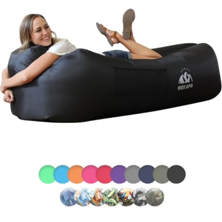 Inflatable Couch Air Lounger Chair - Camping and Beach Accessories Portable Blow up Sofa for Hiking Lawn Indoor/Outdoor Movies
Inflatable Couch Air Lounger Chair - Camping and Beach Accessories Portable Blow up Sofa for Hiking Lawn Indoor/Outdoor Movies