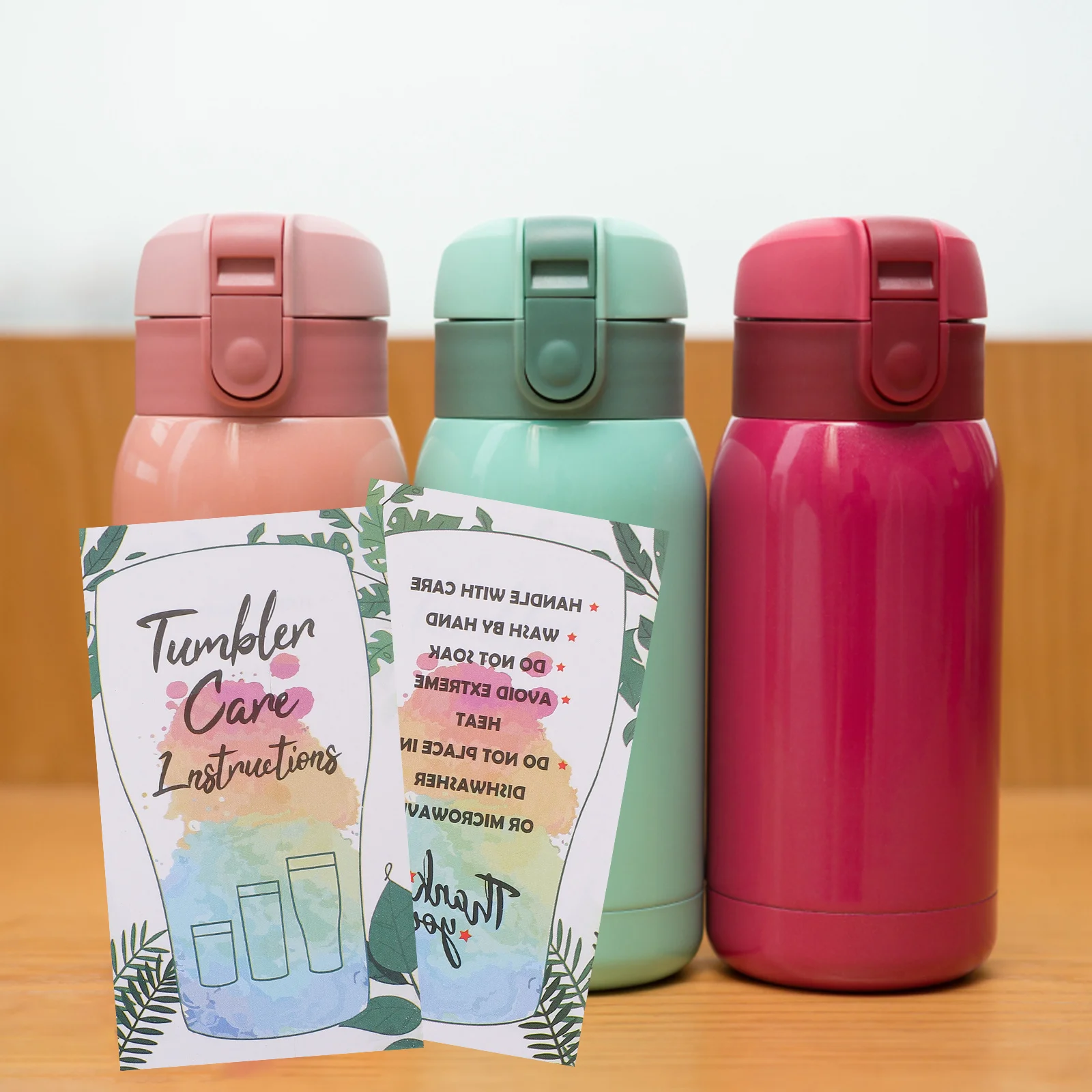 100 Sheets Glass Cup Care Cards Thick Paper Tumbler Care Instructions Customer Directions Tags for Glass Mug Cleaning Guide
100 Sheets Glass Cup Care Cards Thick Paper Tumbler Care Instructions Customer Directions Tags for Glass Mug Cleaning Guide