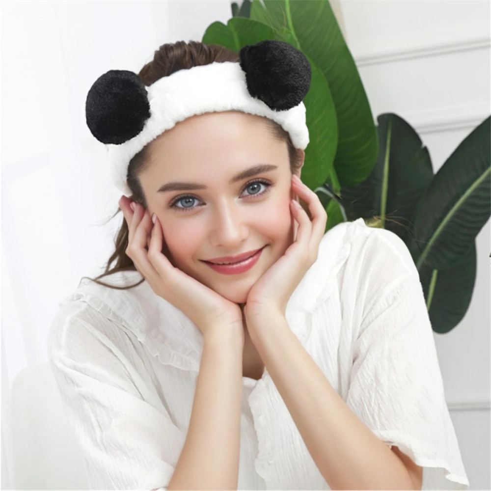 1pc Cute Panda Ear Coral Fleece Headband Women Makeup Shower Hairband Elastic Hair Bands for Girls Washing Face Turban headbands for women traf diademas
1pc Cute Panda Ear Coral Fleece Headband Women Makeup Shower Hairband Elastic Hair Bands for Girls Washing Face Turban headbands for women traf diademas