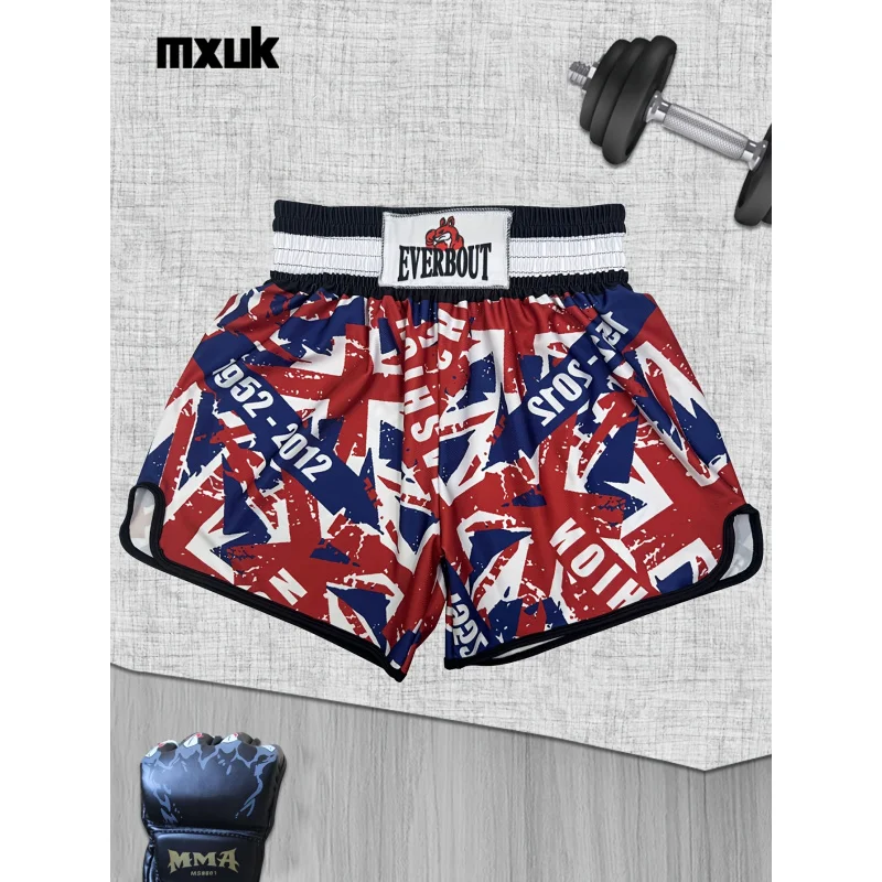 MXKU Высокоягодичные шорты для борьбы и тренировок MMA для мужчин - патриотический дизайн с красным, белым и синим юнион-джеком и поясом "EYEBOUT".
MXKU Высокоягодичные шорты для борьбы и тренировок MMA для мужчин - патриотический дизайн с красным, белым и синим юнион-джеком и поясом "EYEBOUT".