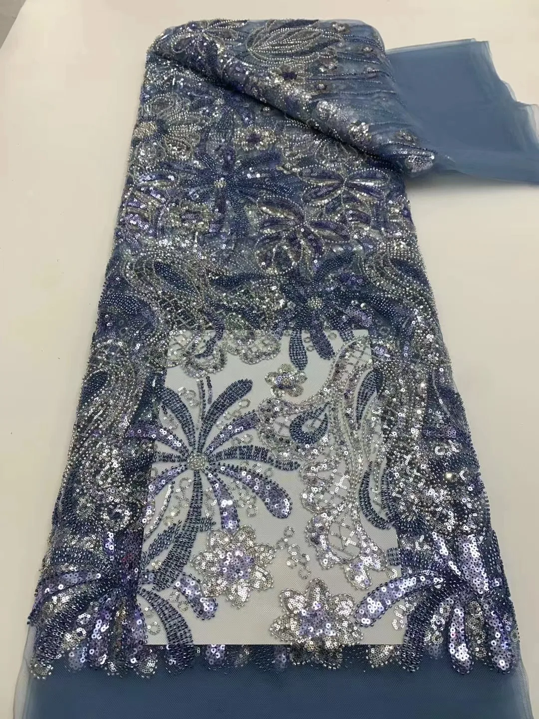 SkyBule African Luxury Beaded Mesh Lace Fabric French Heavy Handmade Tulle Sequins Lace Fabric Fo Women Party Dress Material
SkyBule African Luxury Beaded Mesh Lace Fabric French Heavy Handmade Tulle Sequins Lace Fabric Fo Women Party Dress Material